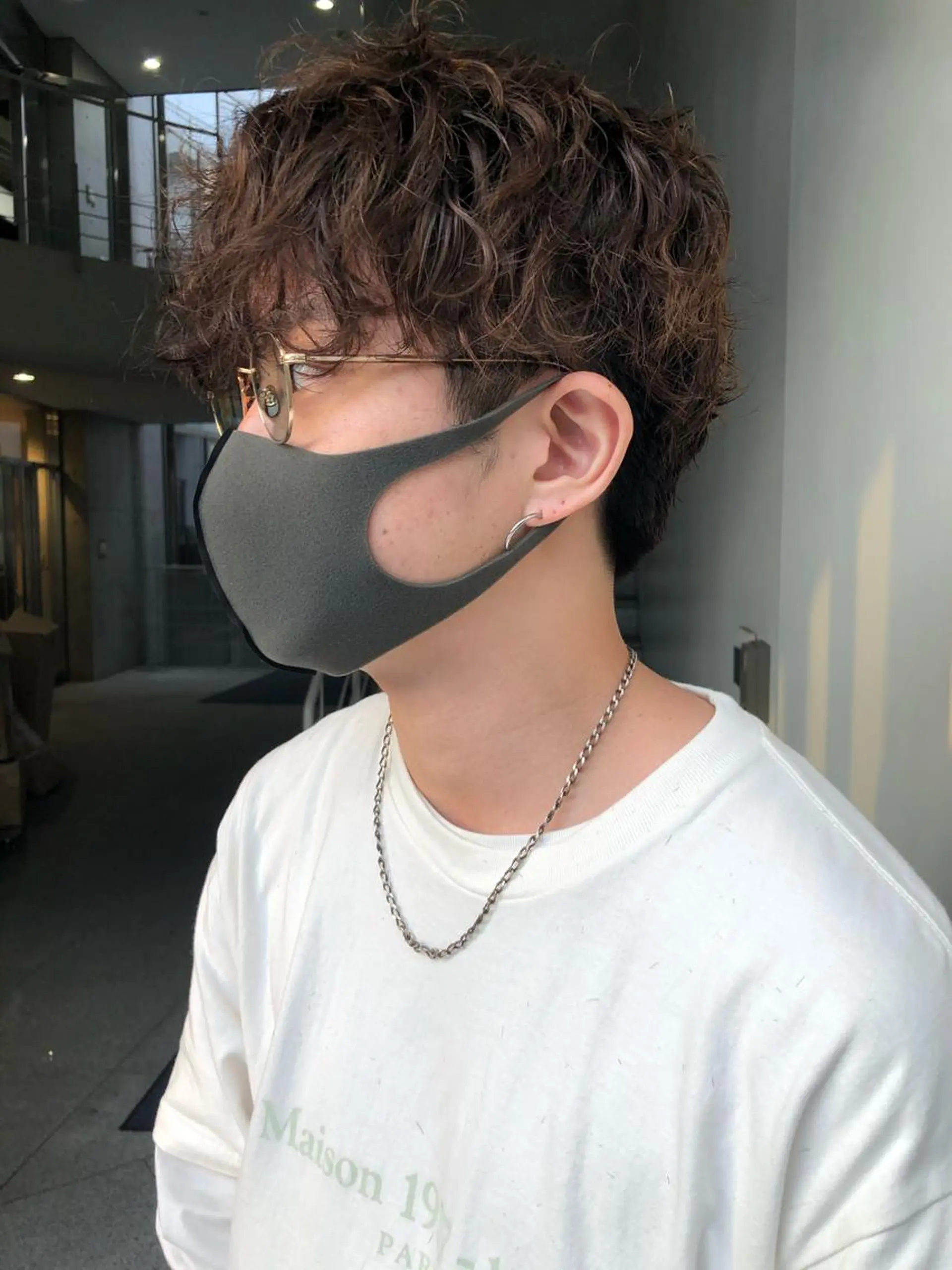 ショート カラー パーマ メンズ PALAN K-Beauty SHINJUKU所属・“ミニモ最高評価獲得 “代表"Kohei"のヘアスタイル