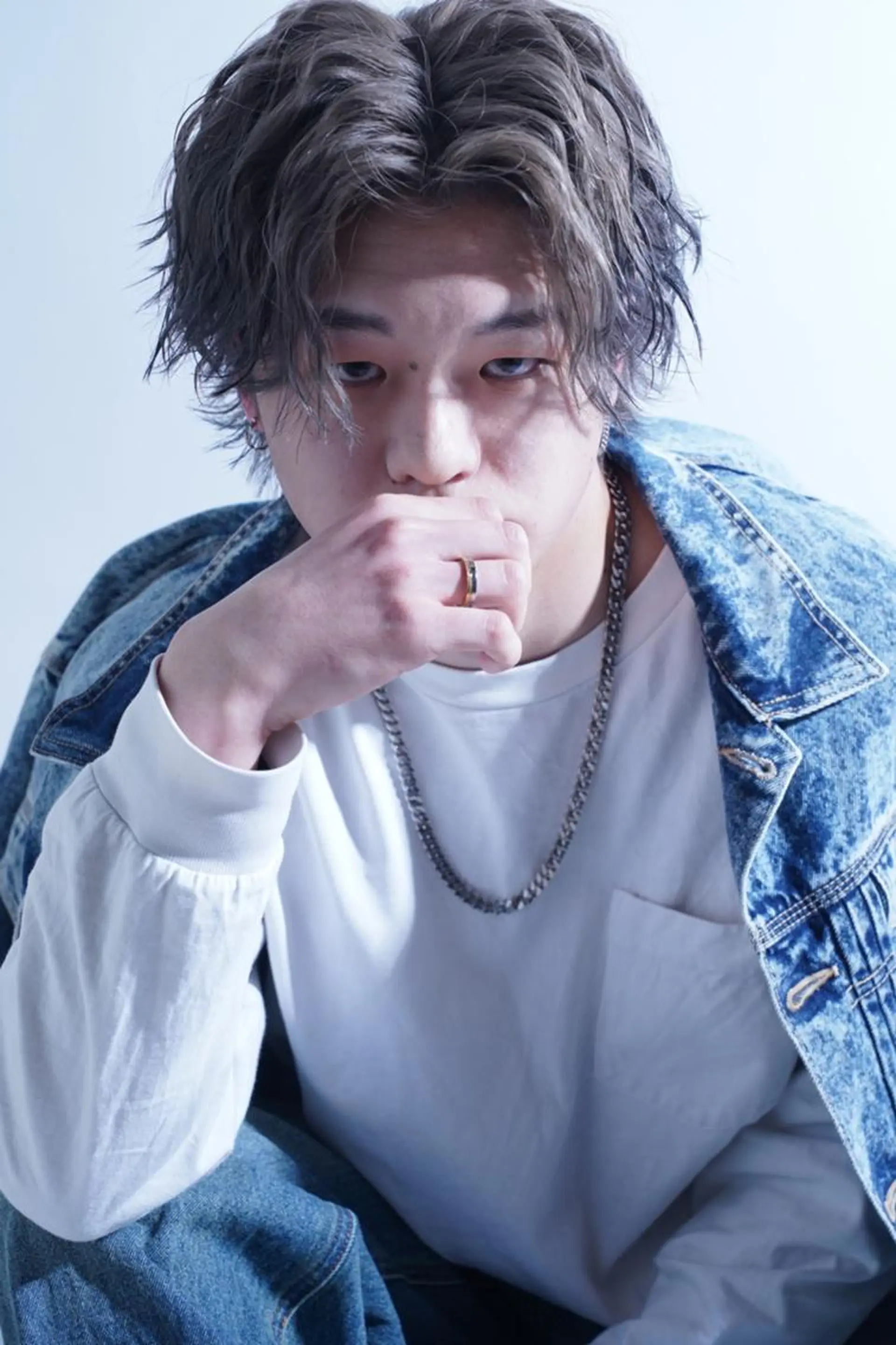 ミディアム カット パーマ 髙橋 翔一のヘアスタイル