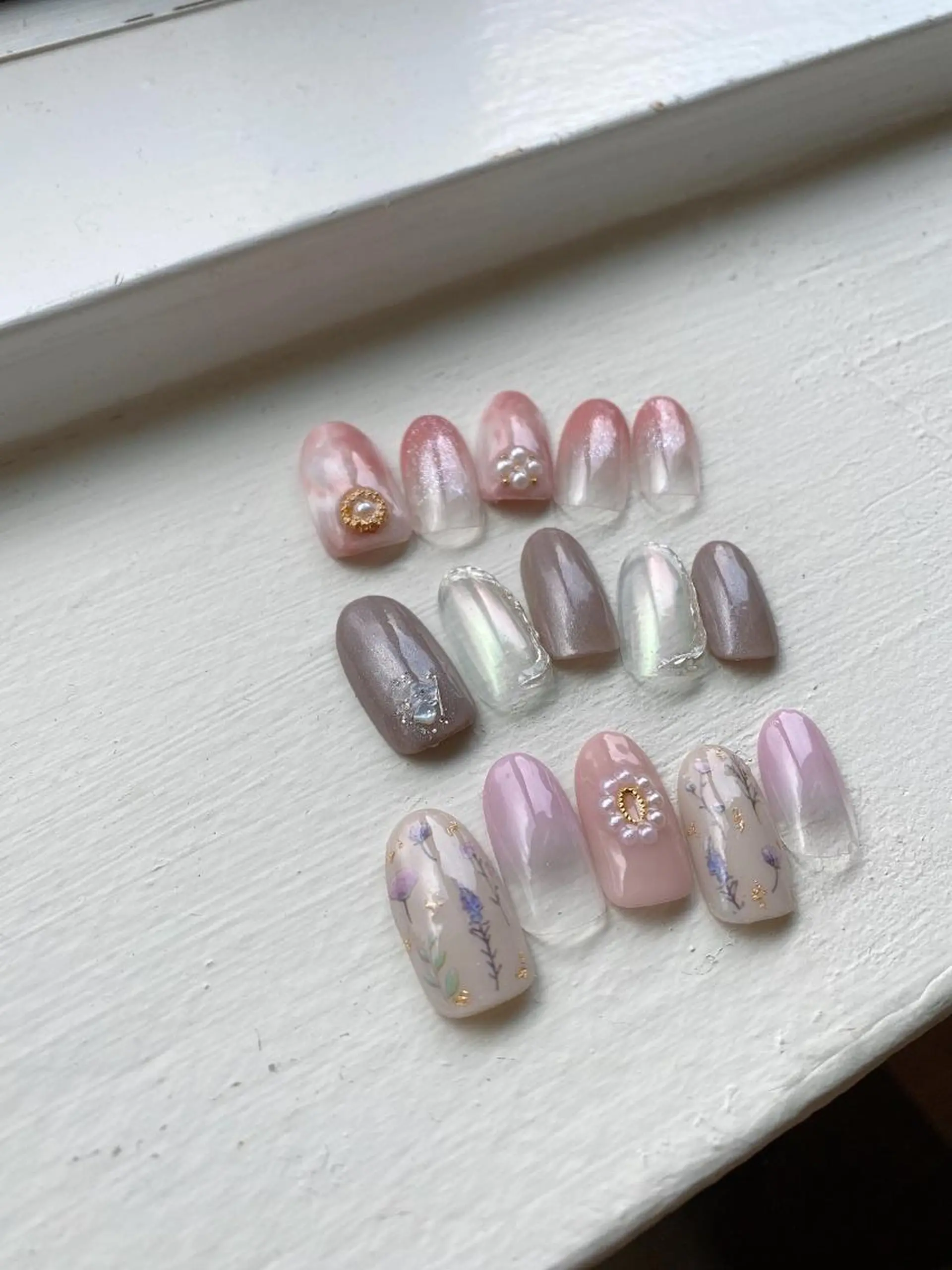 ネイル 春ネイル ハンドネイル le lien nailのネイルデザイン