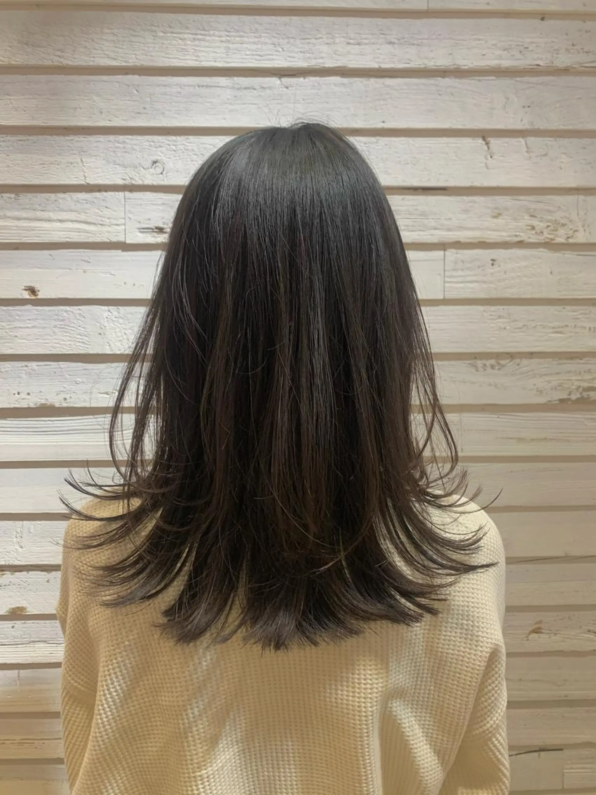 セミロング レイヤーカット 顔周りカット/アレン ジ/カラー小野寺紗良のヘアスタイル