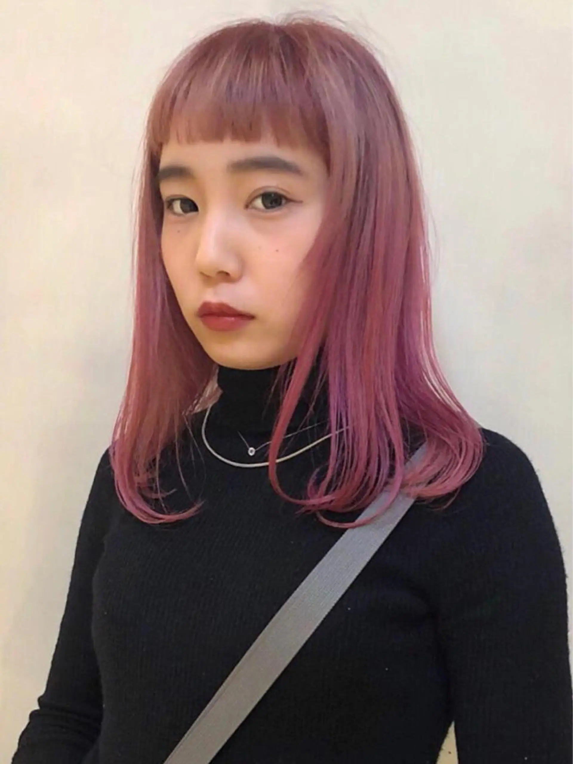 ミディアム カラー ピンクカラー カット ヘアカラー トリートメント SALOWIN所属・ブリーチ✨ ボブ✨レイヤーのヘアスタイル