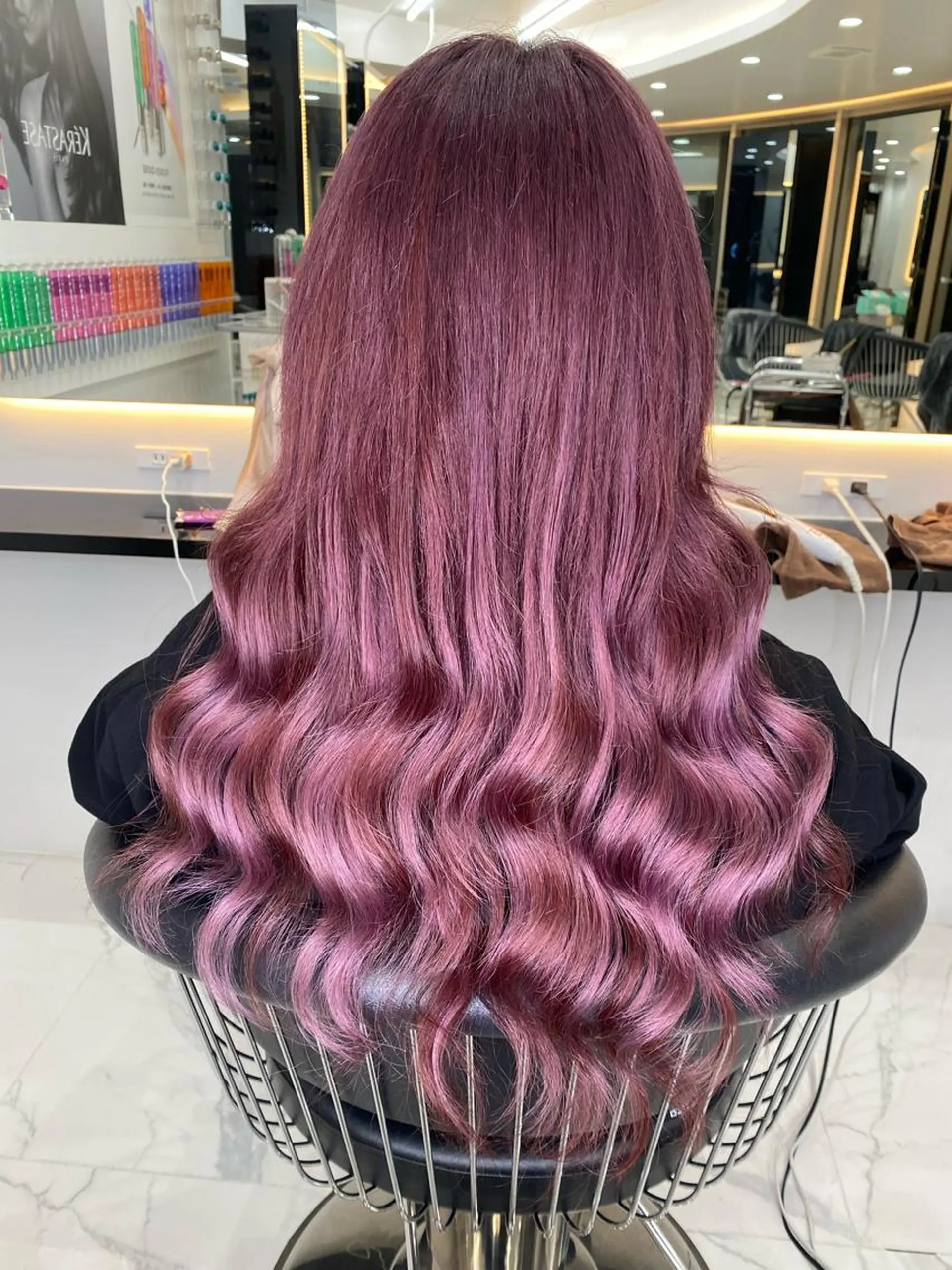 ロング カラー エクステ 🦋美髪ハイトーン/ レイヤー🦋るくものヘアスタイル