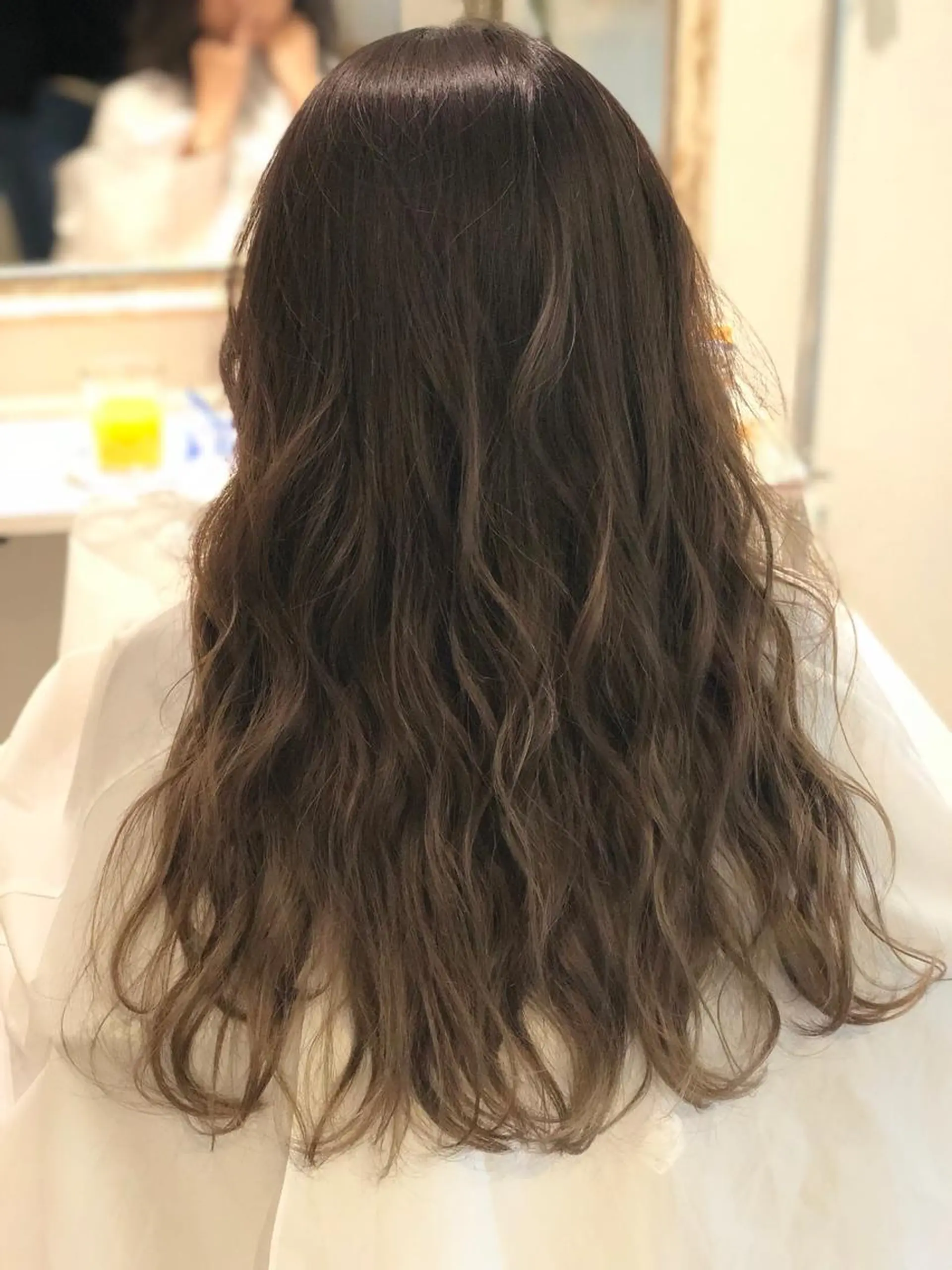 セミロング カラー カット ヘアカラー トリートメント 渡辺 加菜子のヘアスタイル