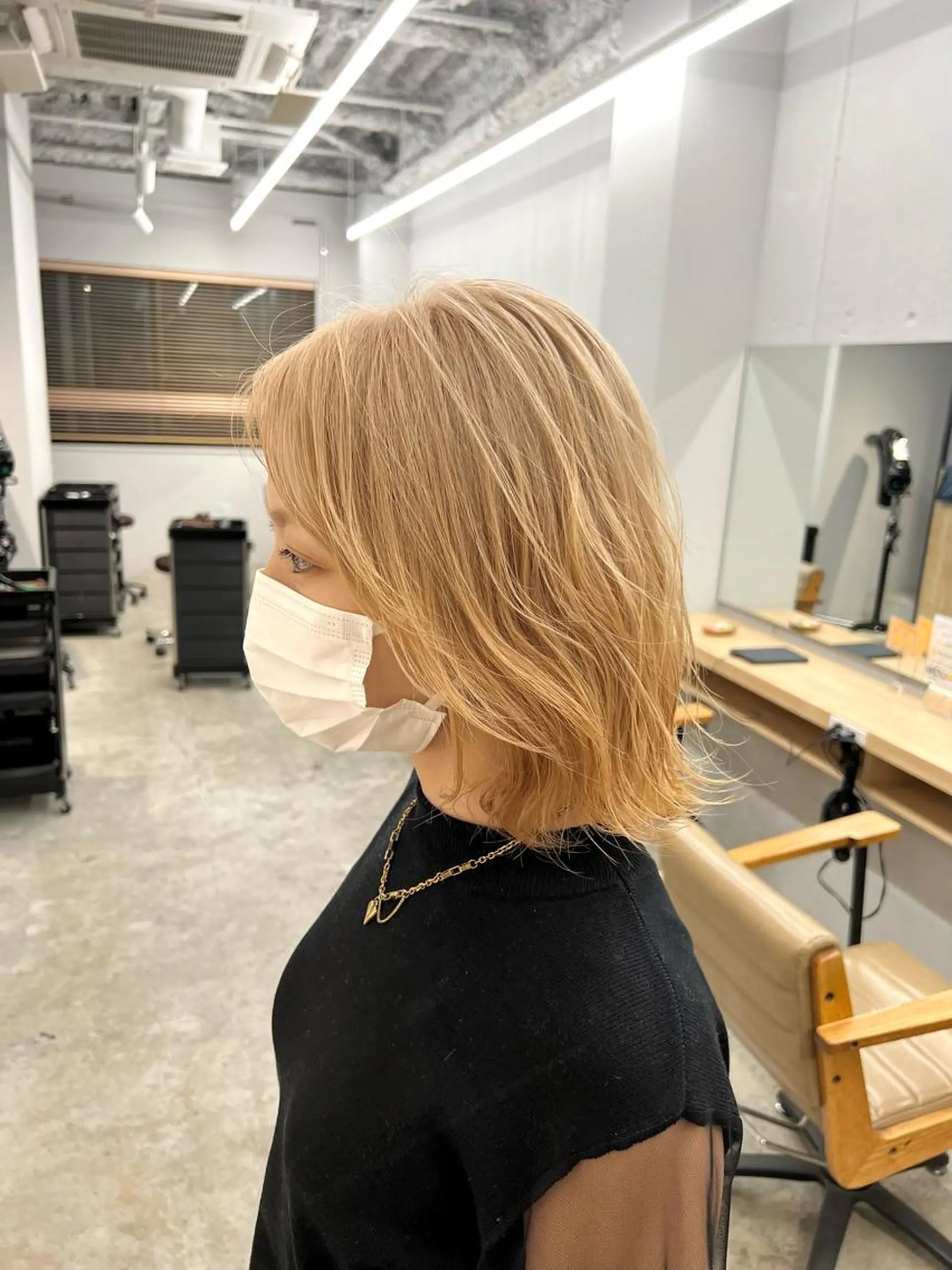 ミディアム カラー ブロンド 代表　YUKI ☆のヘアスタイル
