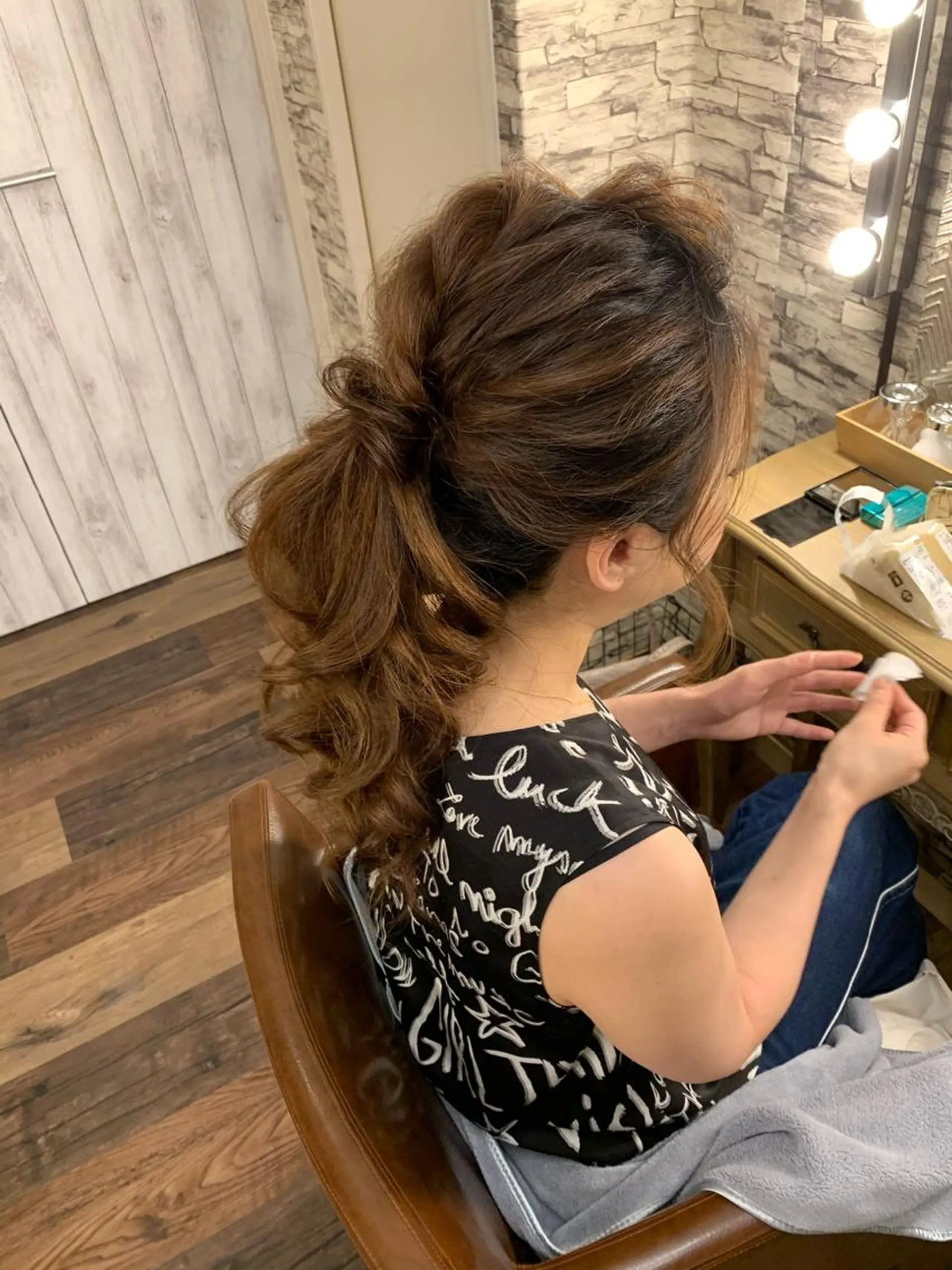 ヘアアレンジ ポニーテール hair make  Lucciのヘアスタイル