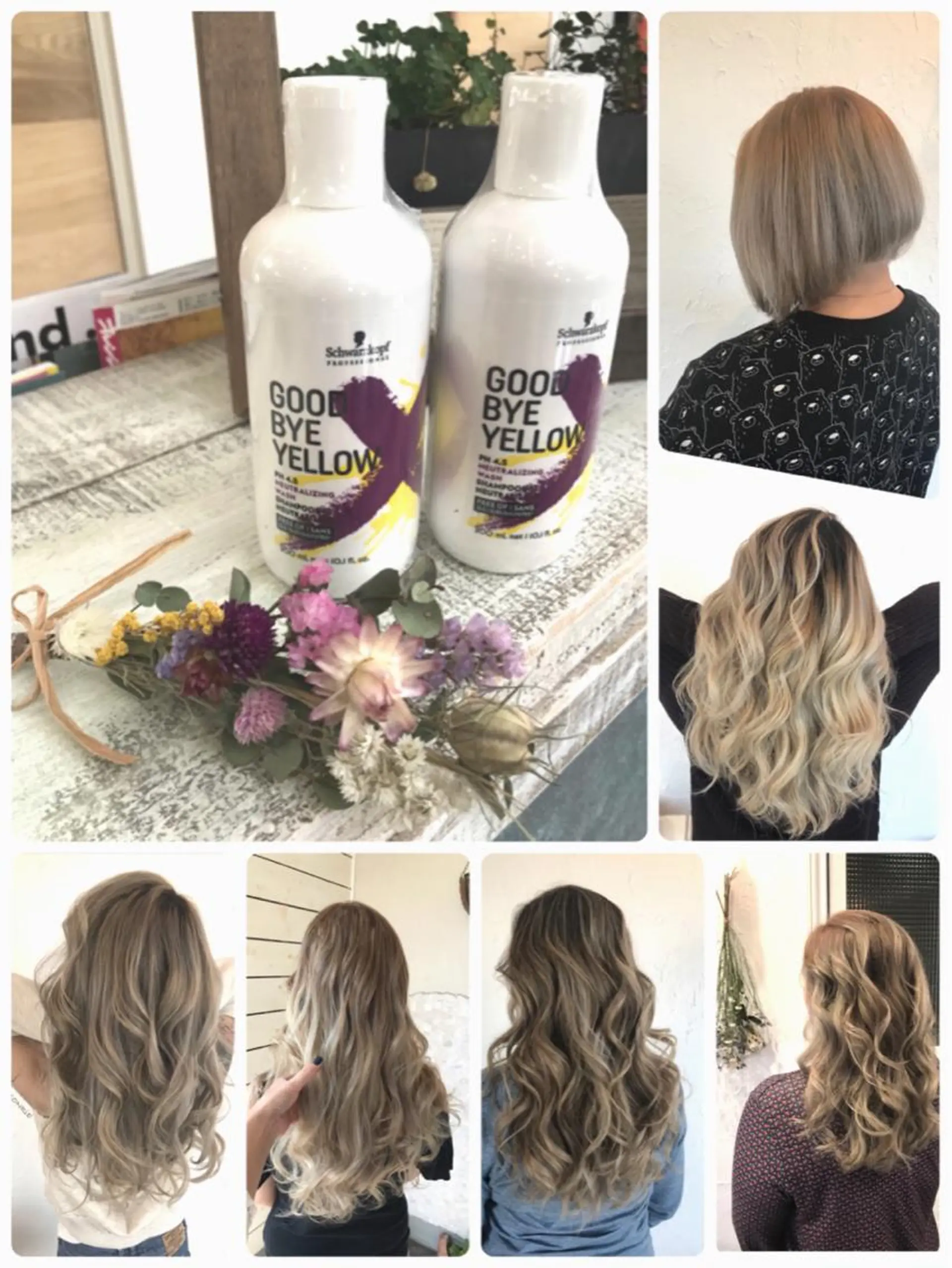 ロング カラー ヘアアレンジ アッシュ ブリーチ 美容室 ソンリエのヘアスタイル