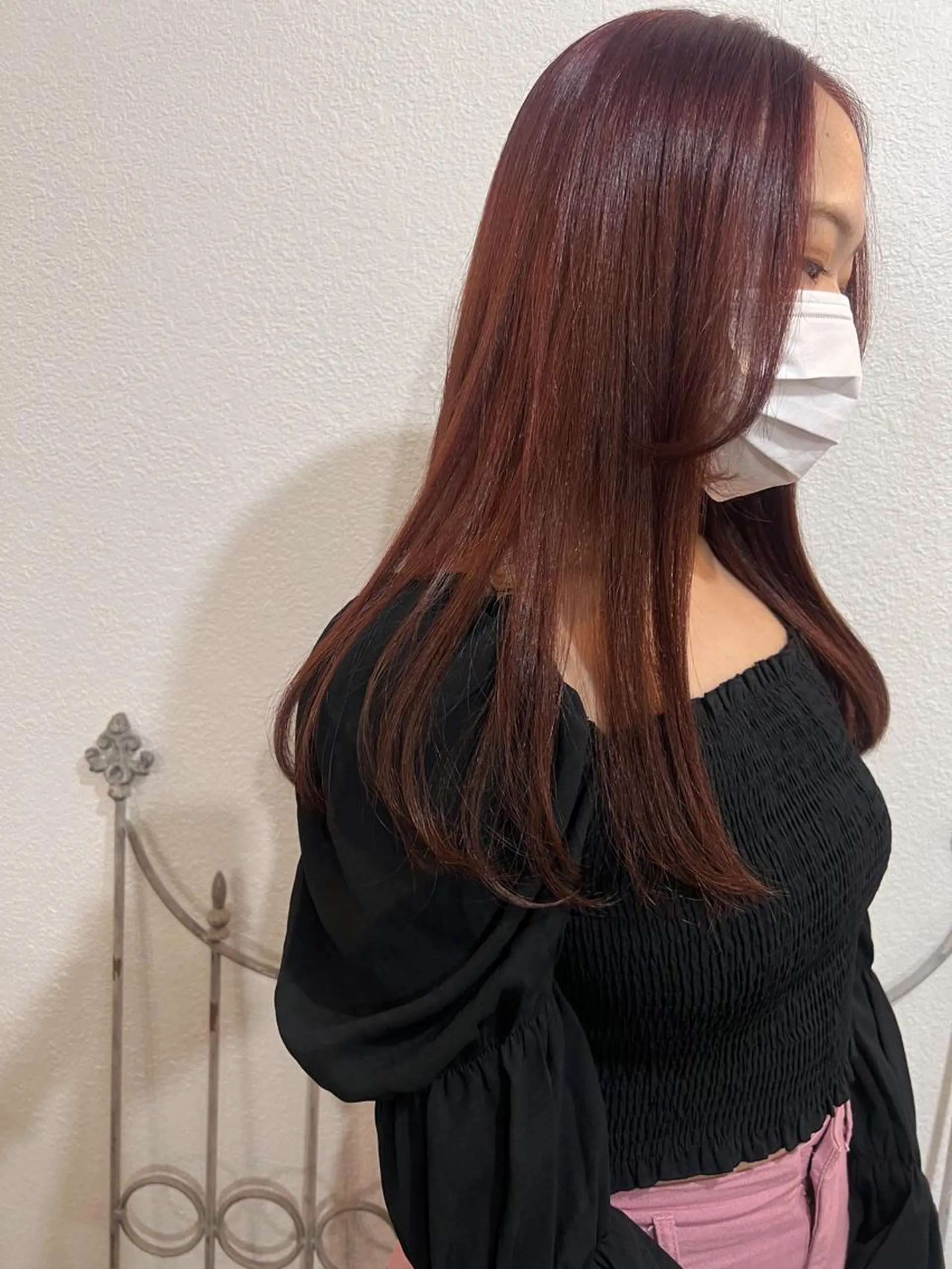 セミロング カラー ヘアカラー トリートメント 艶カラー🫧 MOMOYOのヘアスタイル