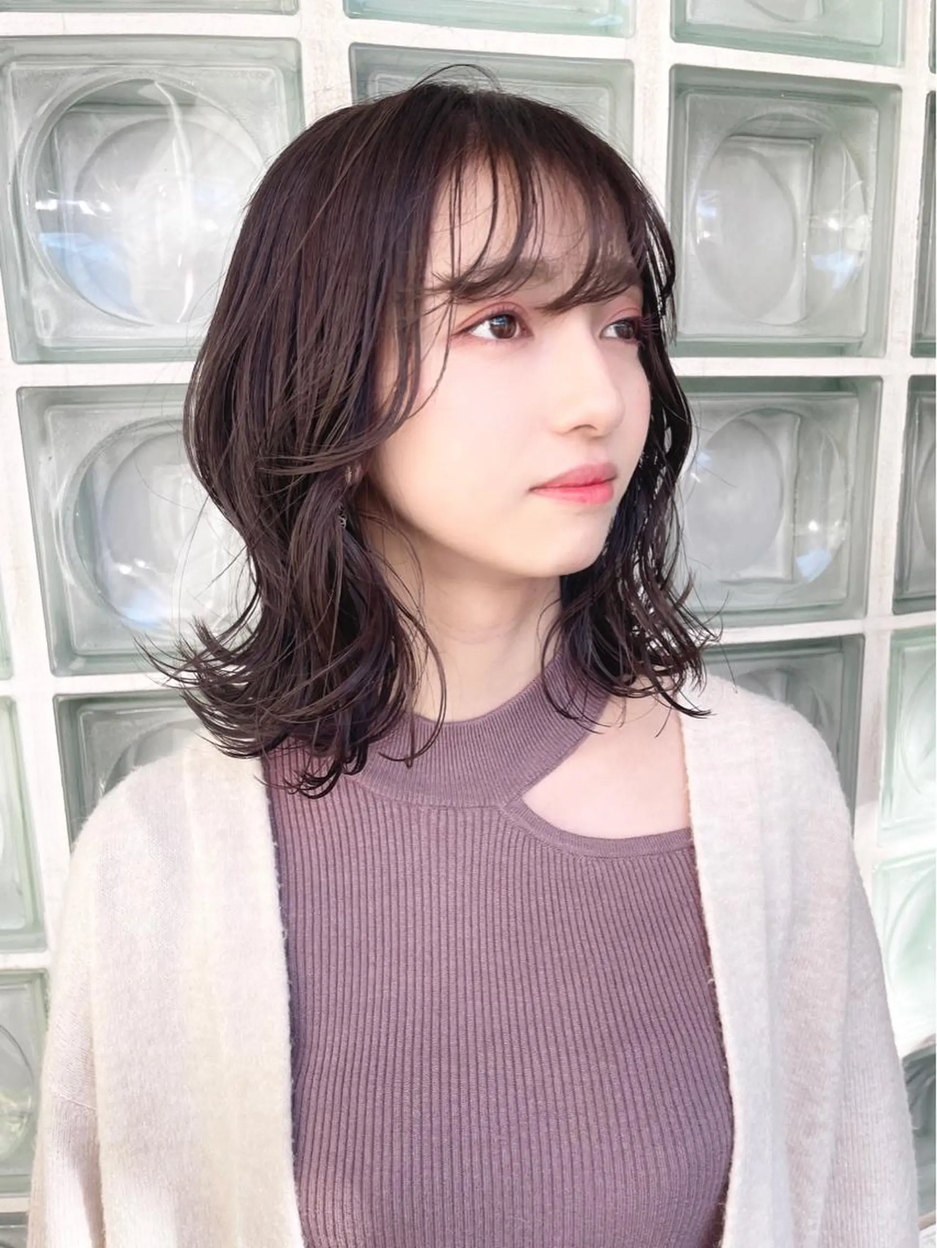 ミディアム カラー シバタ ショウゴのヘアスタイル