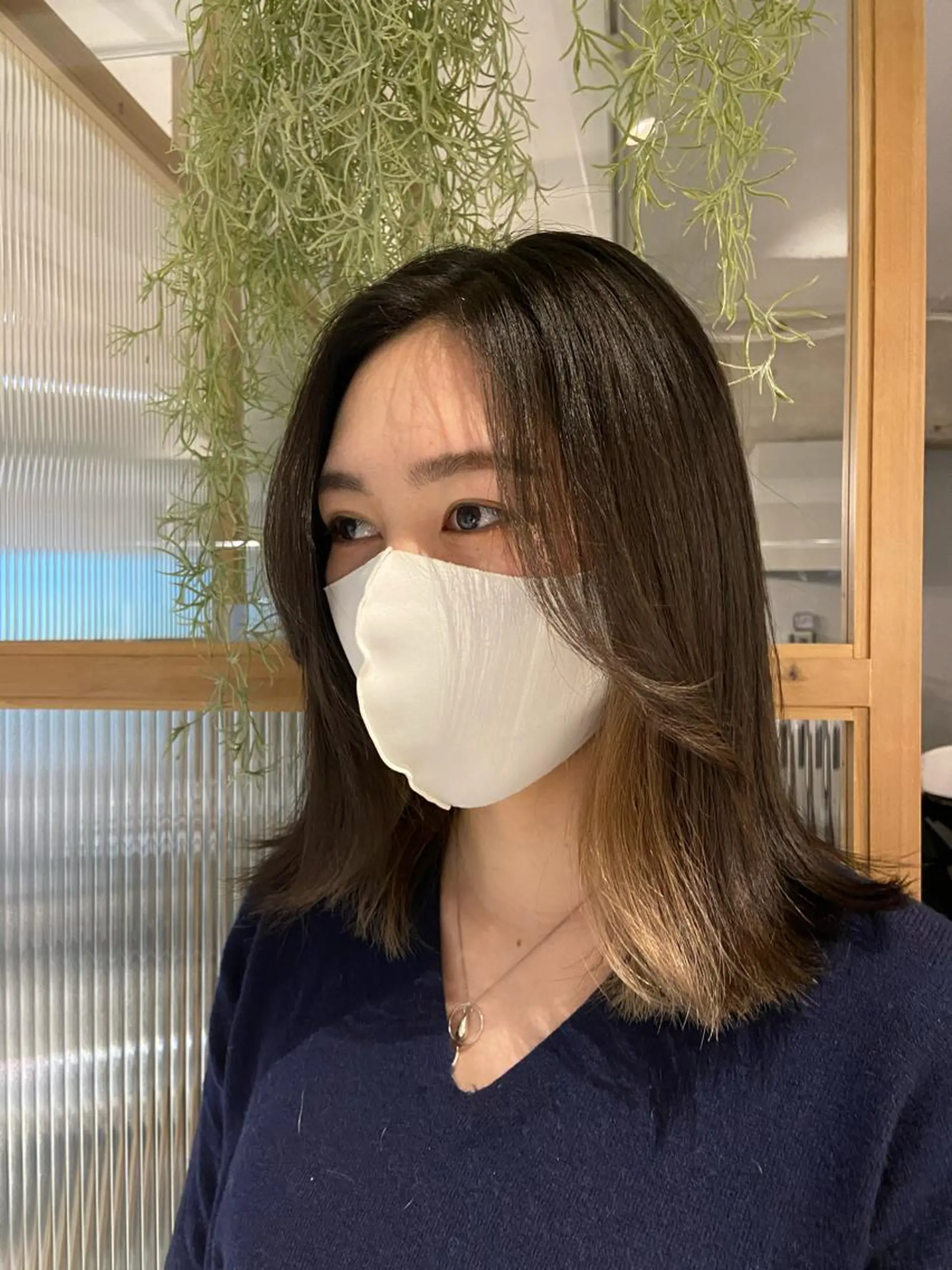 ミディアム カット パーマ なかまみさと 🌼極上ヘッドスパのヘアスタイル