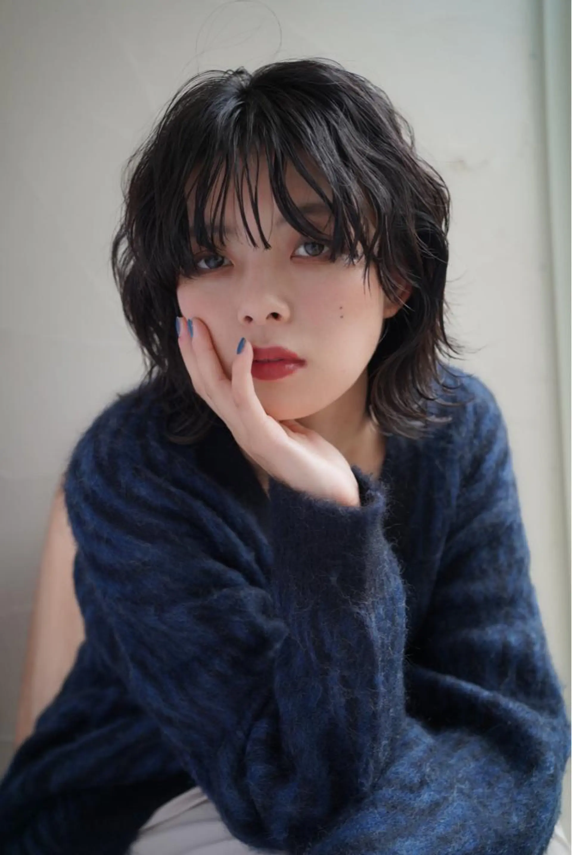 ミディアム パーマ ミディアムパーマ 韓国風ヘア ウルフカット カット パーマ トリートメント ヘアセット Masena所属・💎韓国風レイヤー /ボブ💎Namiのヘアスタイル