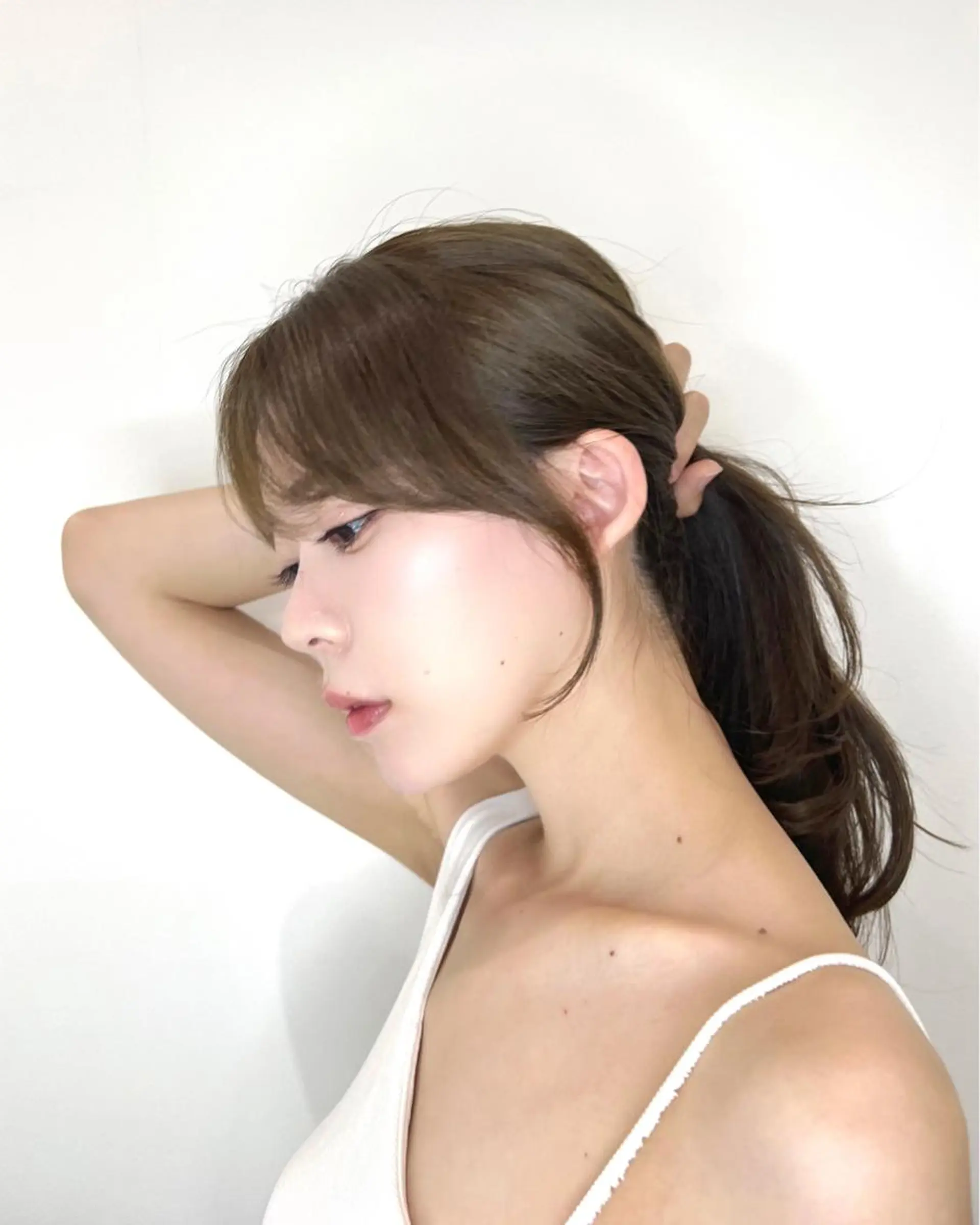 セミロング カラー パーマ ヘアアレンジ 顔まわり職人🇰🇷 韓国ヘア/KAITOのヘアスタイル