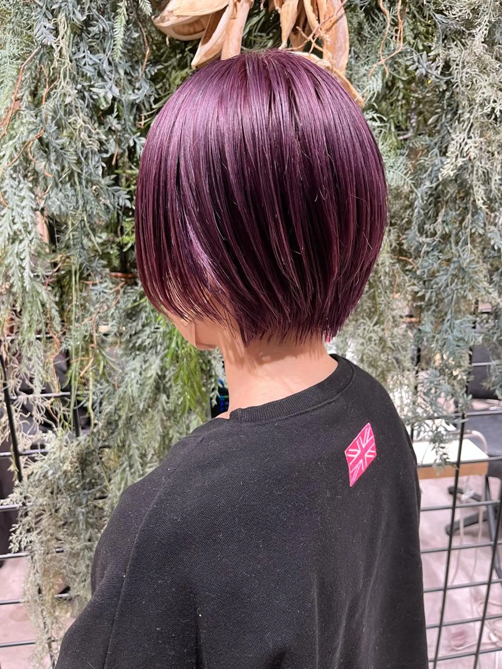 ショート カラー ウルフ.クロスパーマ 🖤RYOKAのヘアスタイル
