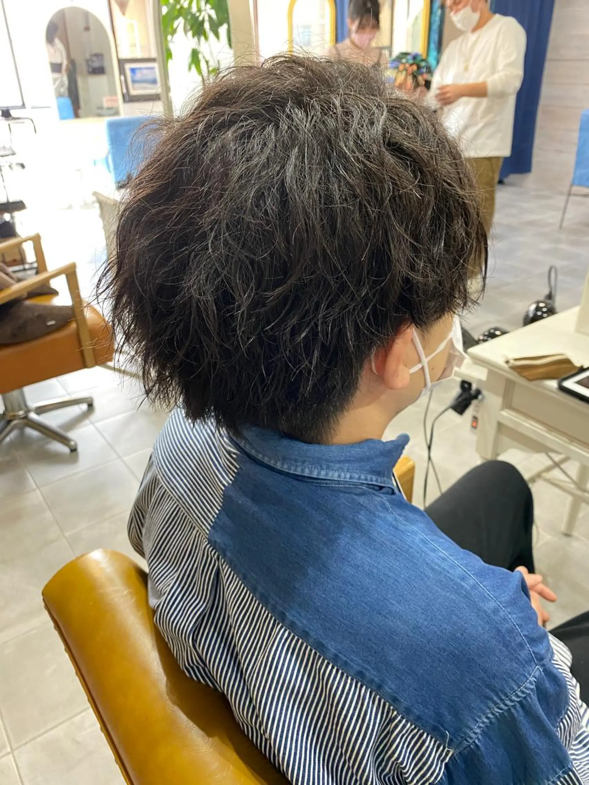 ミディアム カット パーマ SHIAN立川 及川望のヘアスタイル