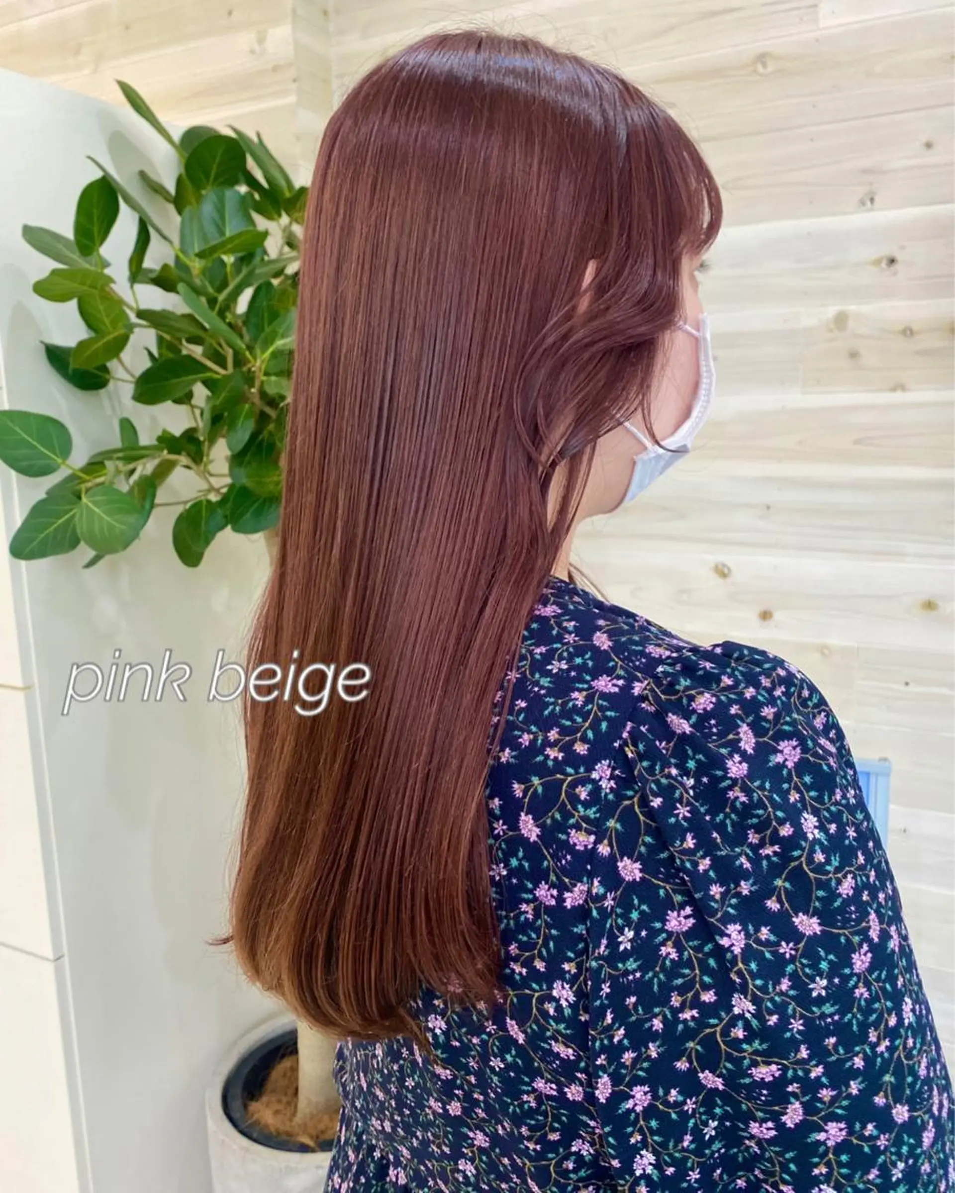 ロング カラー ベージュカラー ピンクカラー ピンクベージュ 韓国ヘア／艶カラー minamiのヘアスタイル