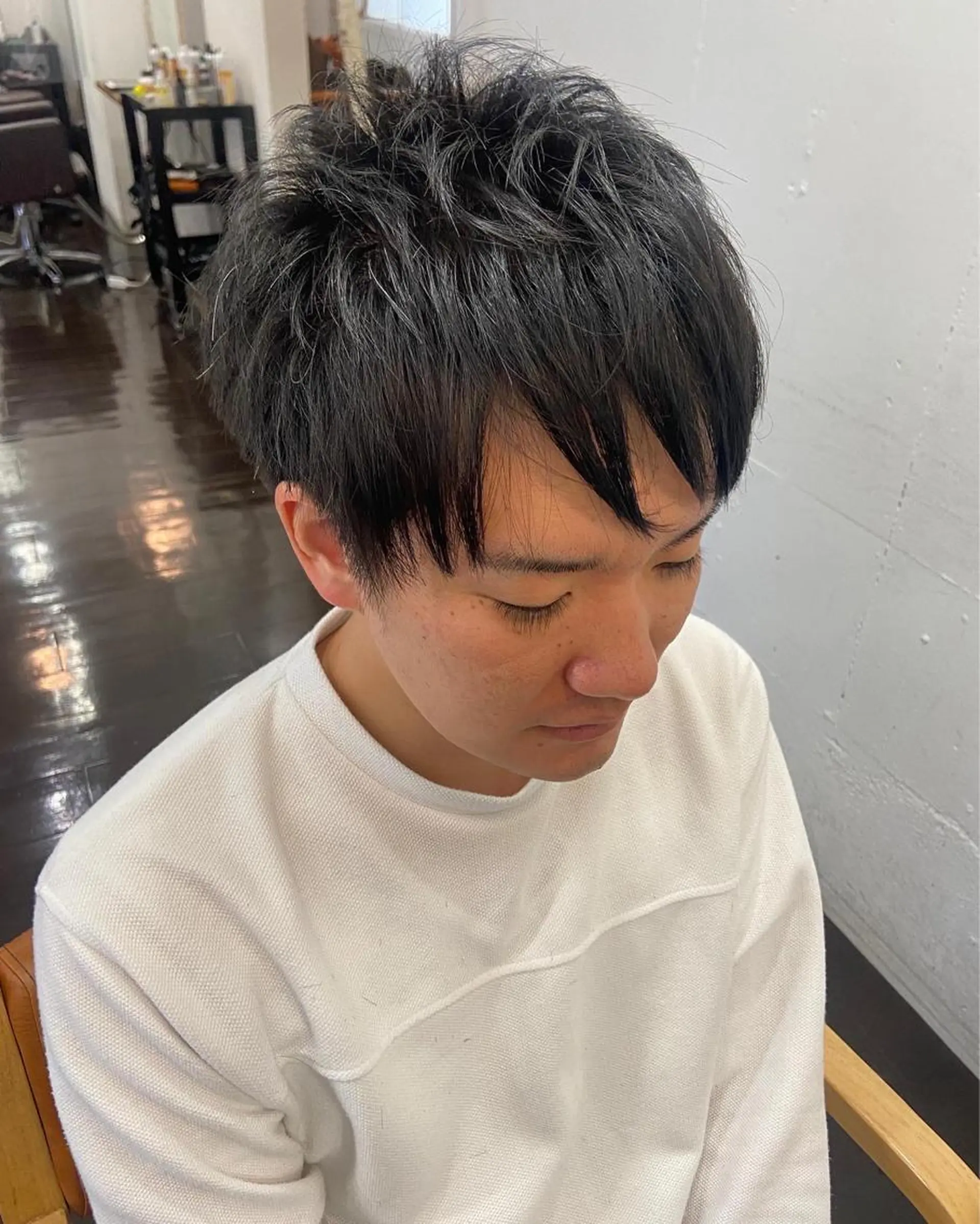 ショート カラー パーマ ヘアアレンジ メンズ キッズ ネイル マツエク・マツパ 子どものヘアアレンジ メンズバレイヤージュ メンズハイライト メンズインナーカラー メンズ韓国風 times salon名駅所属・久木原 ゆりのヘアスタイル