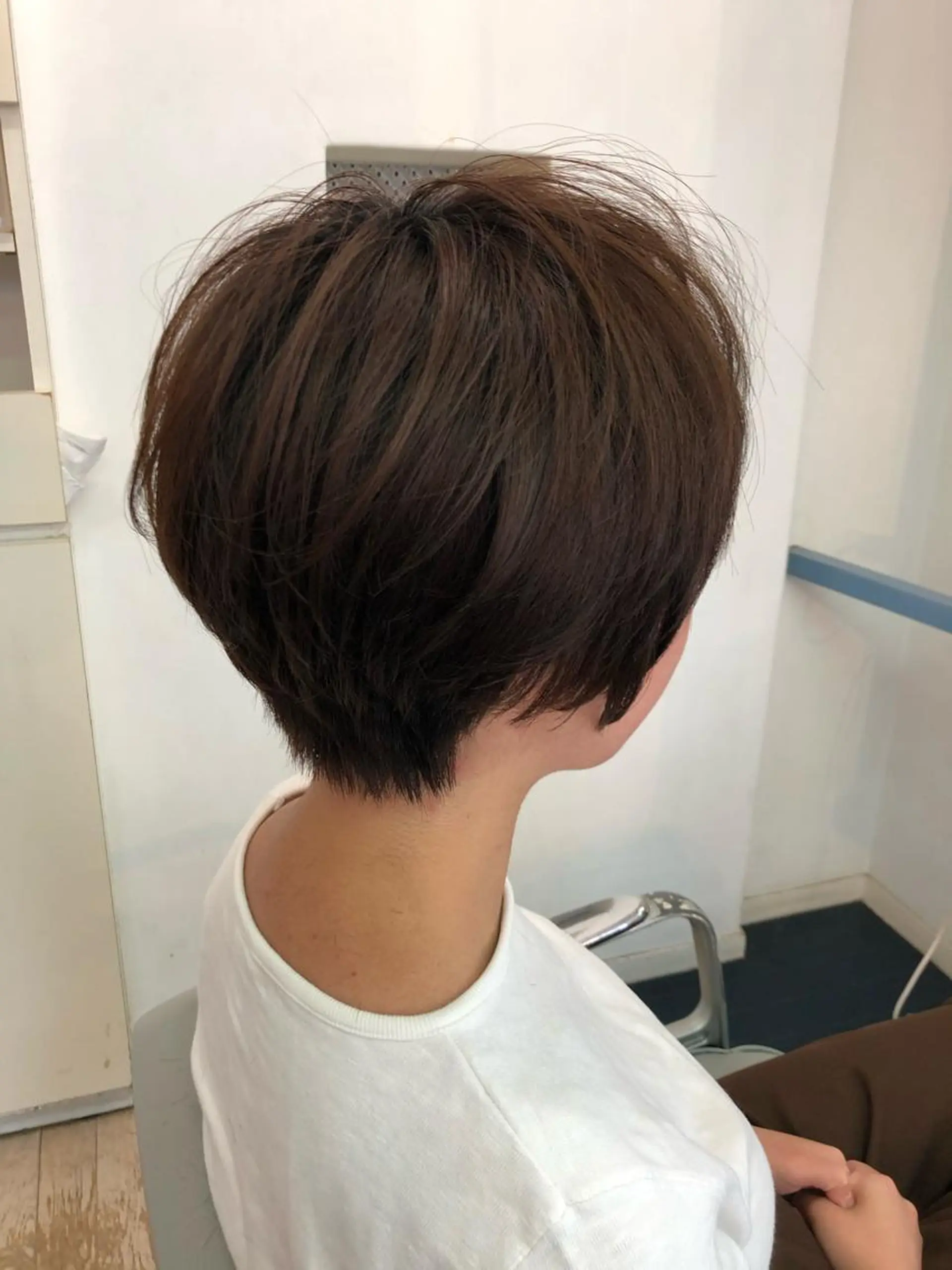 ショート カラー パーマ ショートヘア カット ヘアカラー パーマ ROBOT   PLUS所属・大野 悠平のヘアスタイル