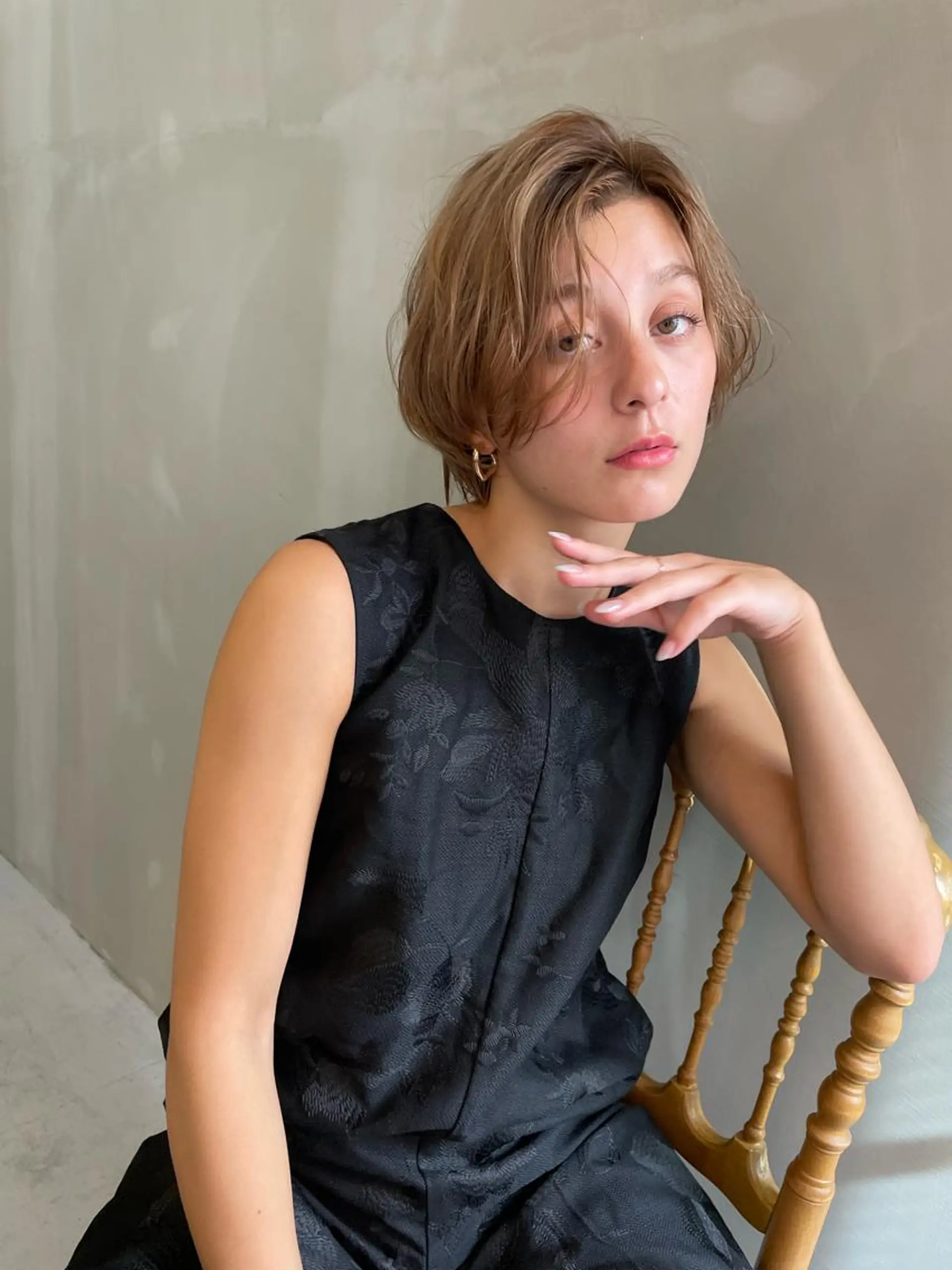 ショート カラー カット ヘアカラー ヘッドスパ ショート/ボブ専門 宮脇美奈/南船場のヘアスタイル