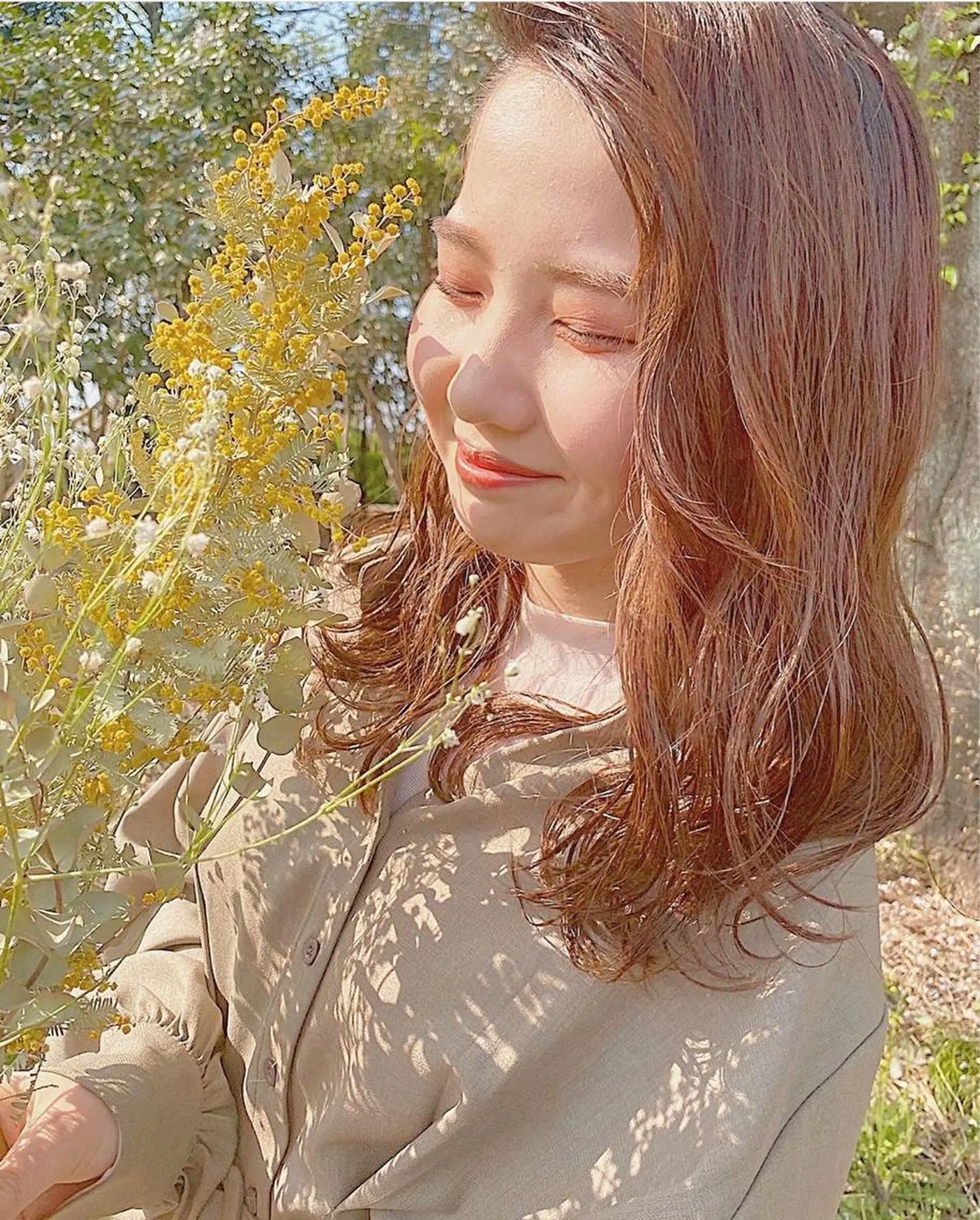 ミディアム 柔らかbeige /chinari❤︎のヘアスタイル