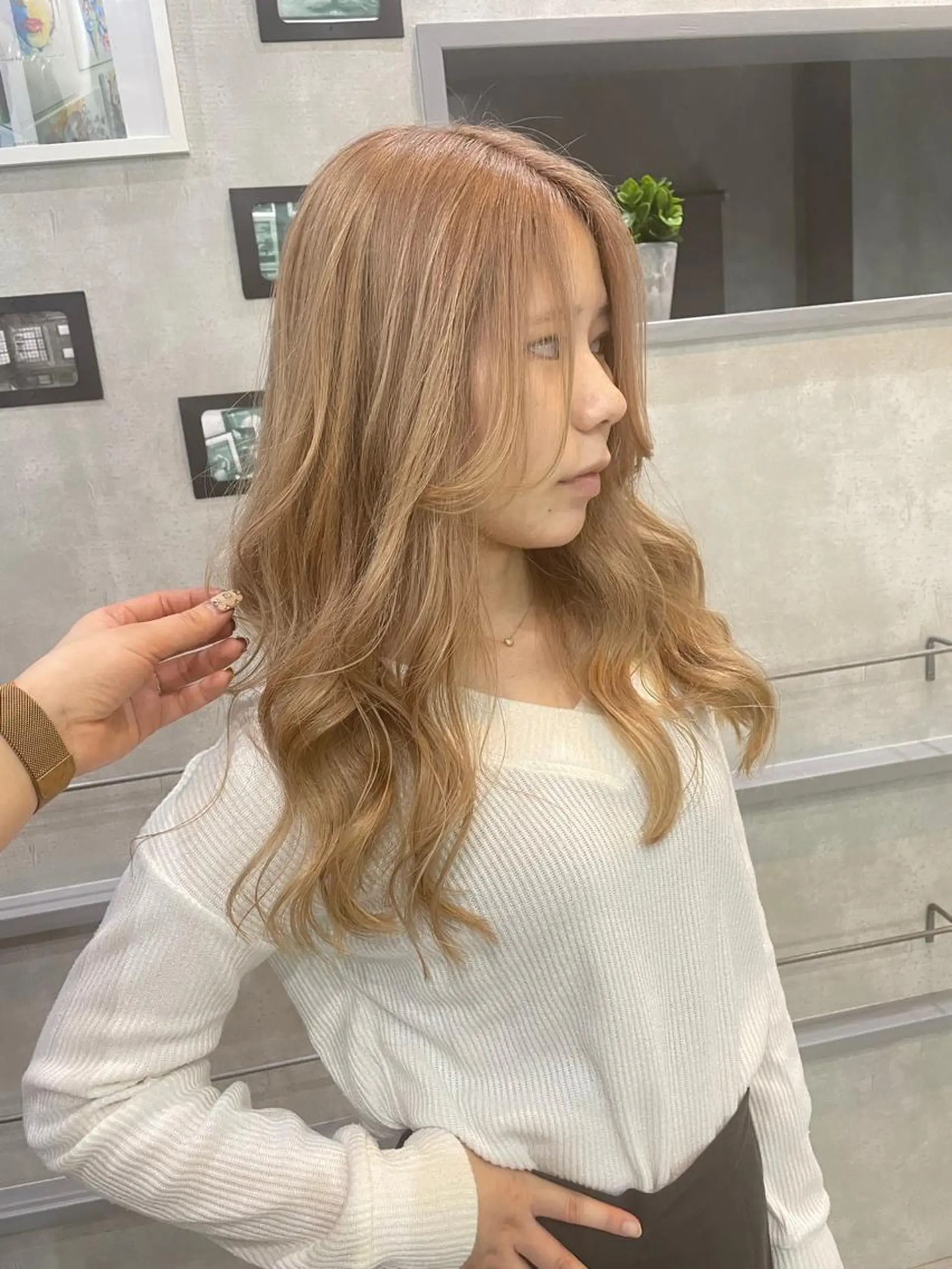 セミロング カット ヘアカラー RAWR　Hair Brio所属・髪質改善/ブリーチ /ユウキ🫧🌸のヘアスタイル