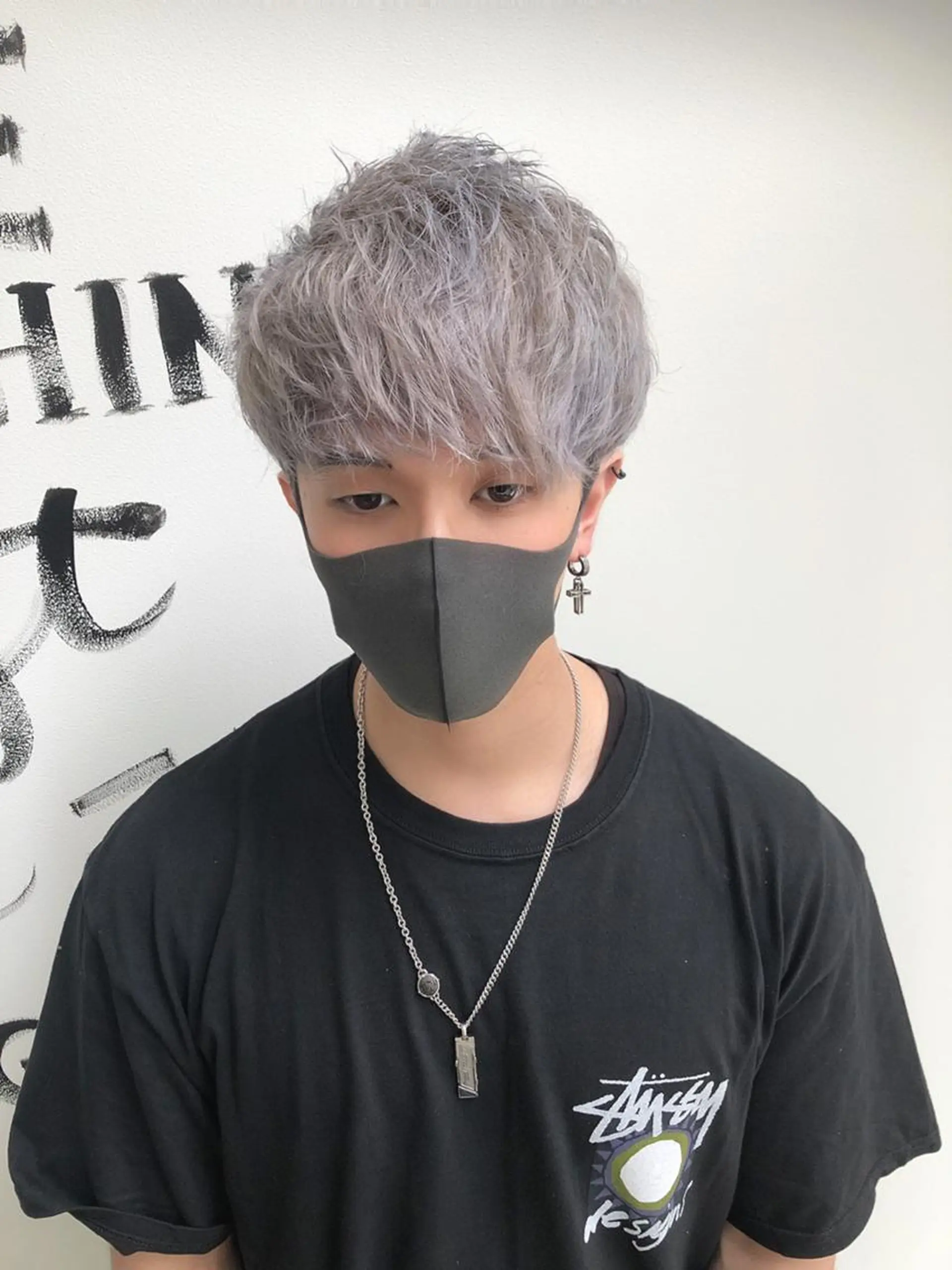 ミディアム ヘアカラー トリートメント Luanaメンズ 吉田のヘアスタイル