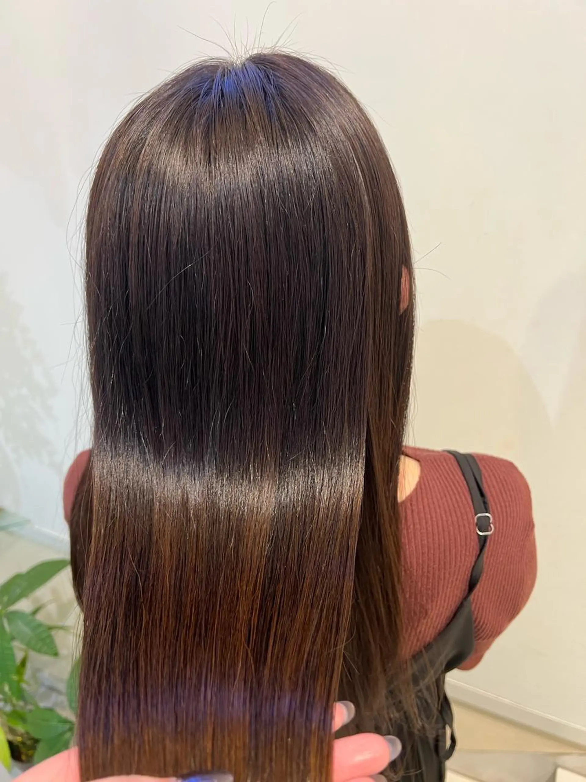 ロング カラー ブリーチしない暖色 カラー🥀杉 優菜のヘアスタイル