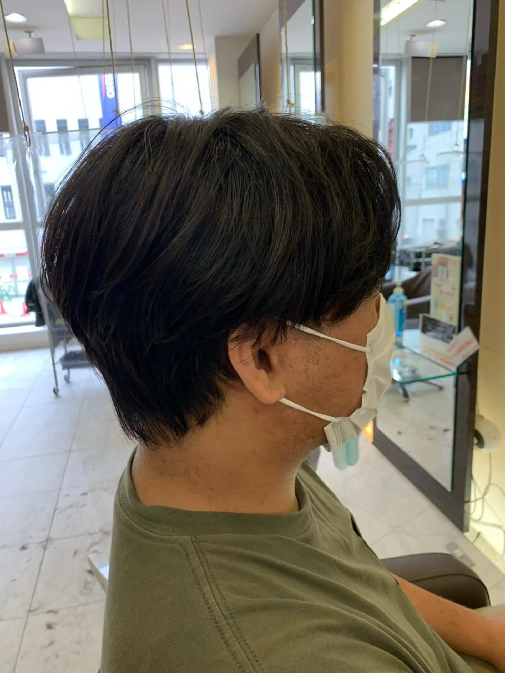 ショート メンズ マッシュ RIKA💙パーマ 艶カラー💙のヘアスタイル