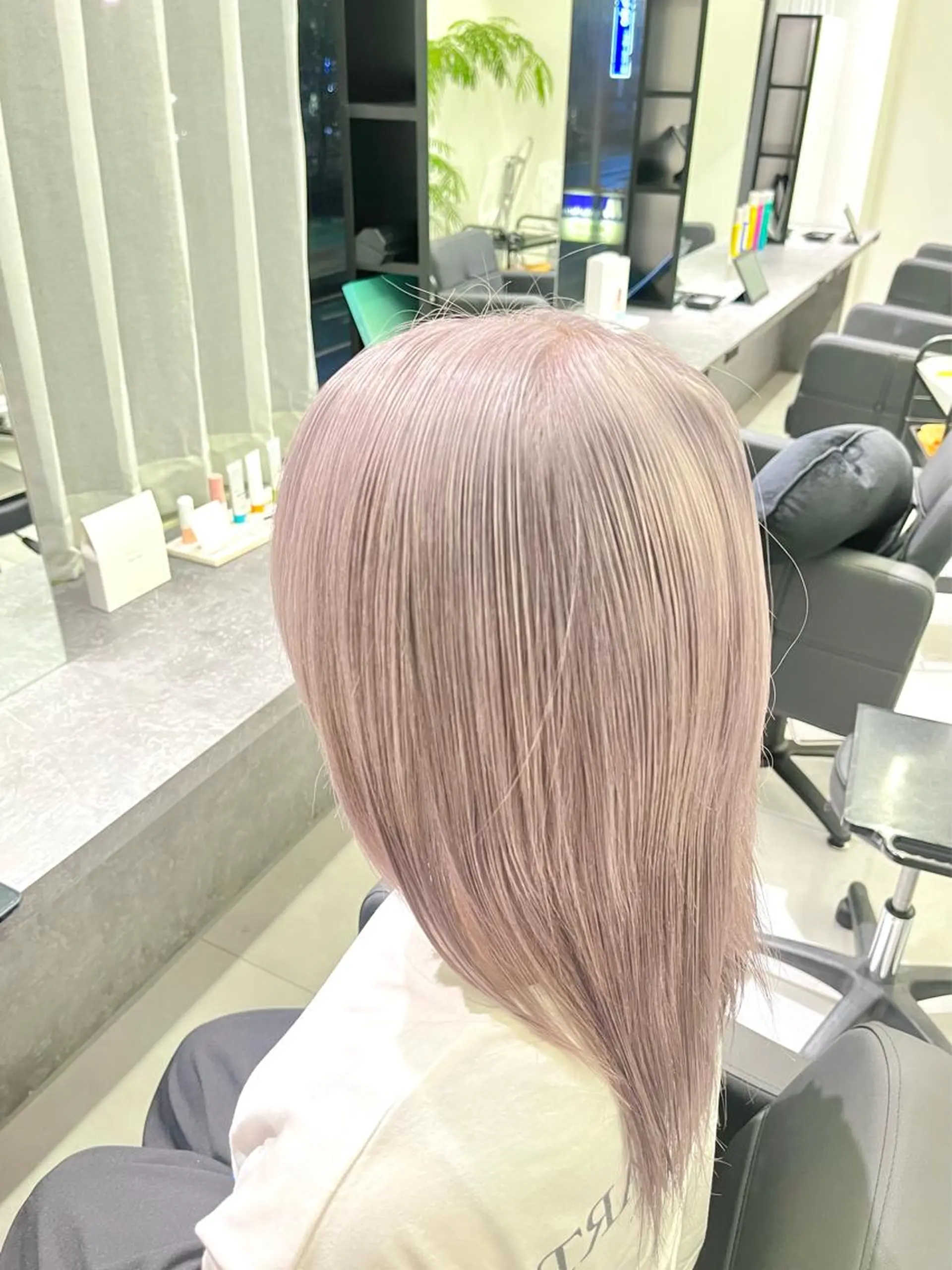セミロング カラー 艶髪カラー/髪質改善 兼折楓馬のヘアスタイル