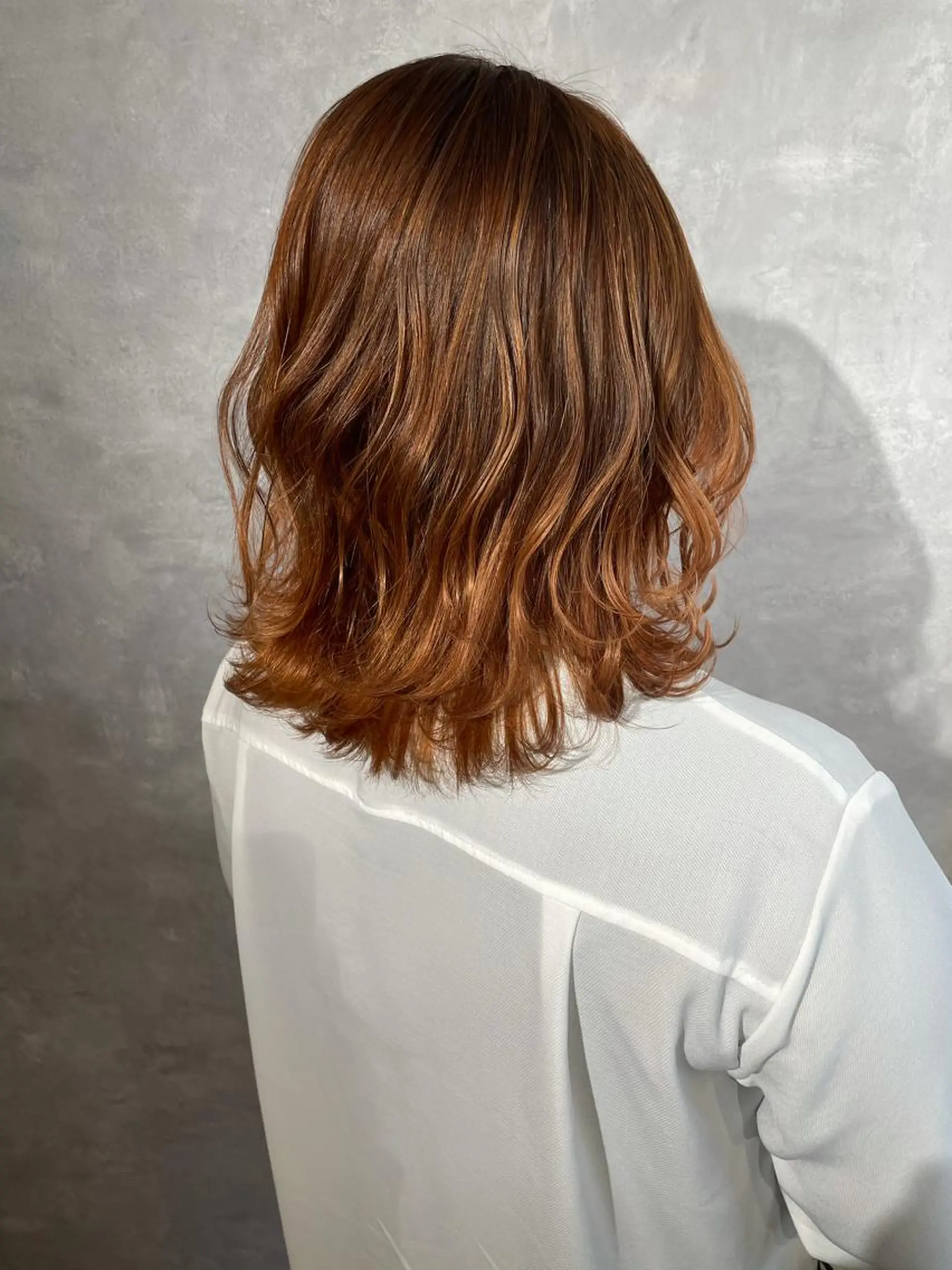 カラー オレンジ ヘアカラー トリートメント 【髪質改善】 川津翔太のヘアスタイル