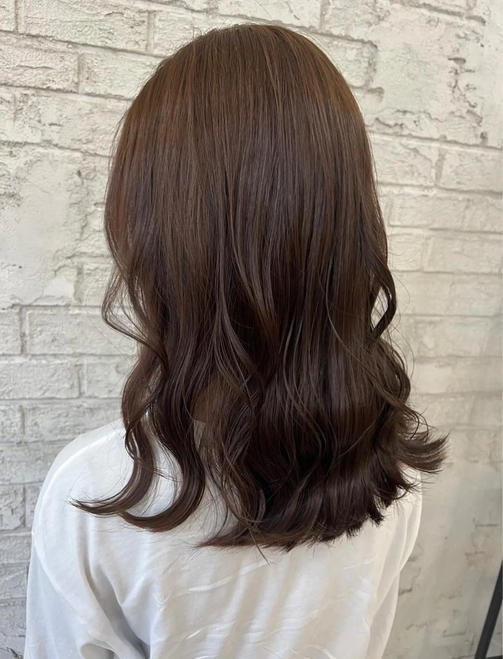 セミロング カラー 《艶感暗髪カラー》 Honoka🪐のヘアスタイル