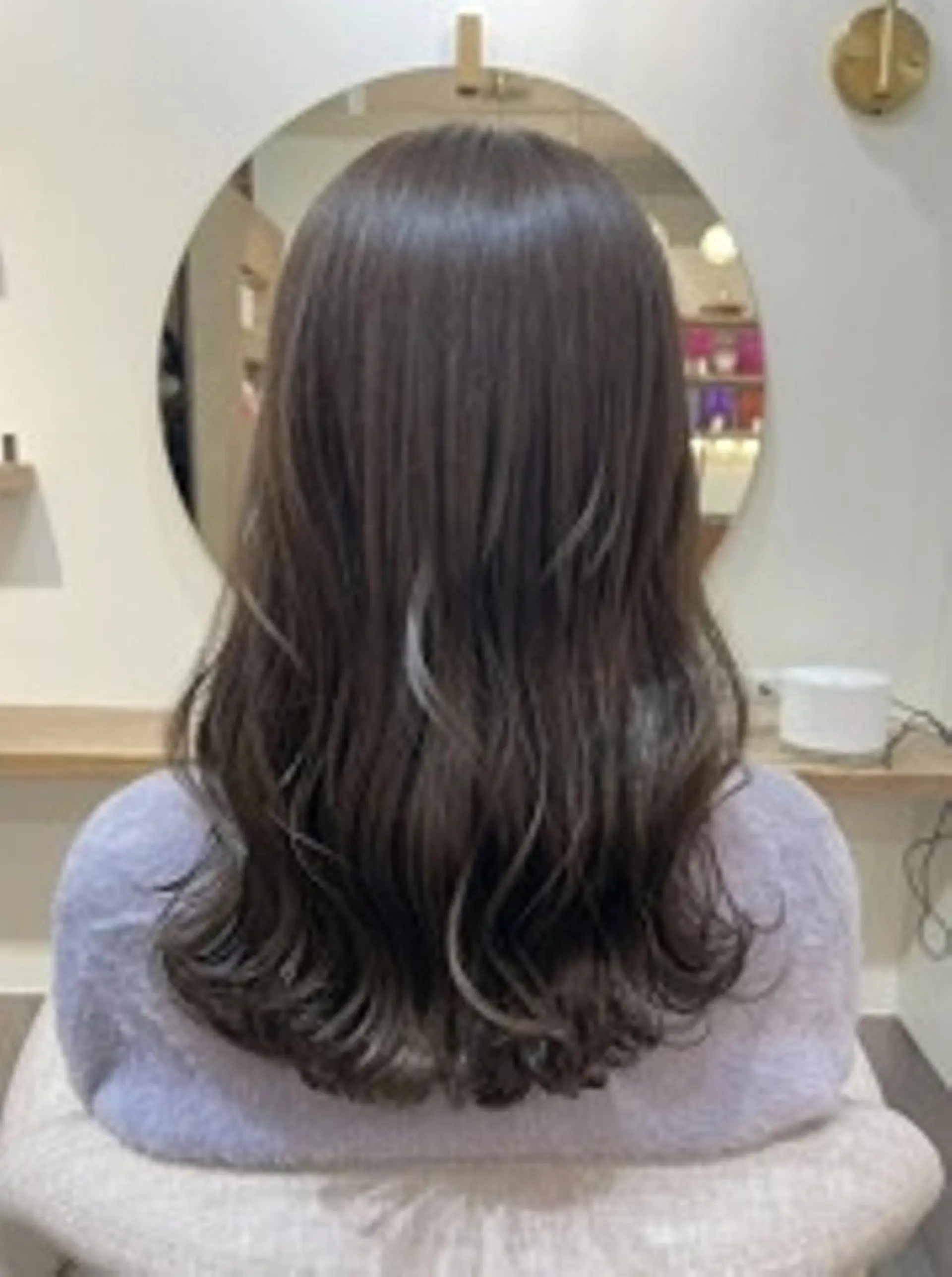 セミロング カラー アッシュ カット ヘアカラー トリートメント Rinko リンコのヘアスタイル