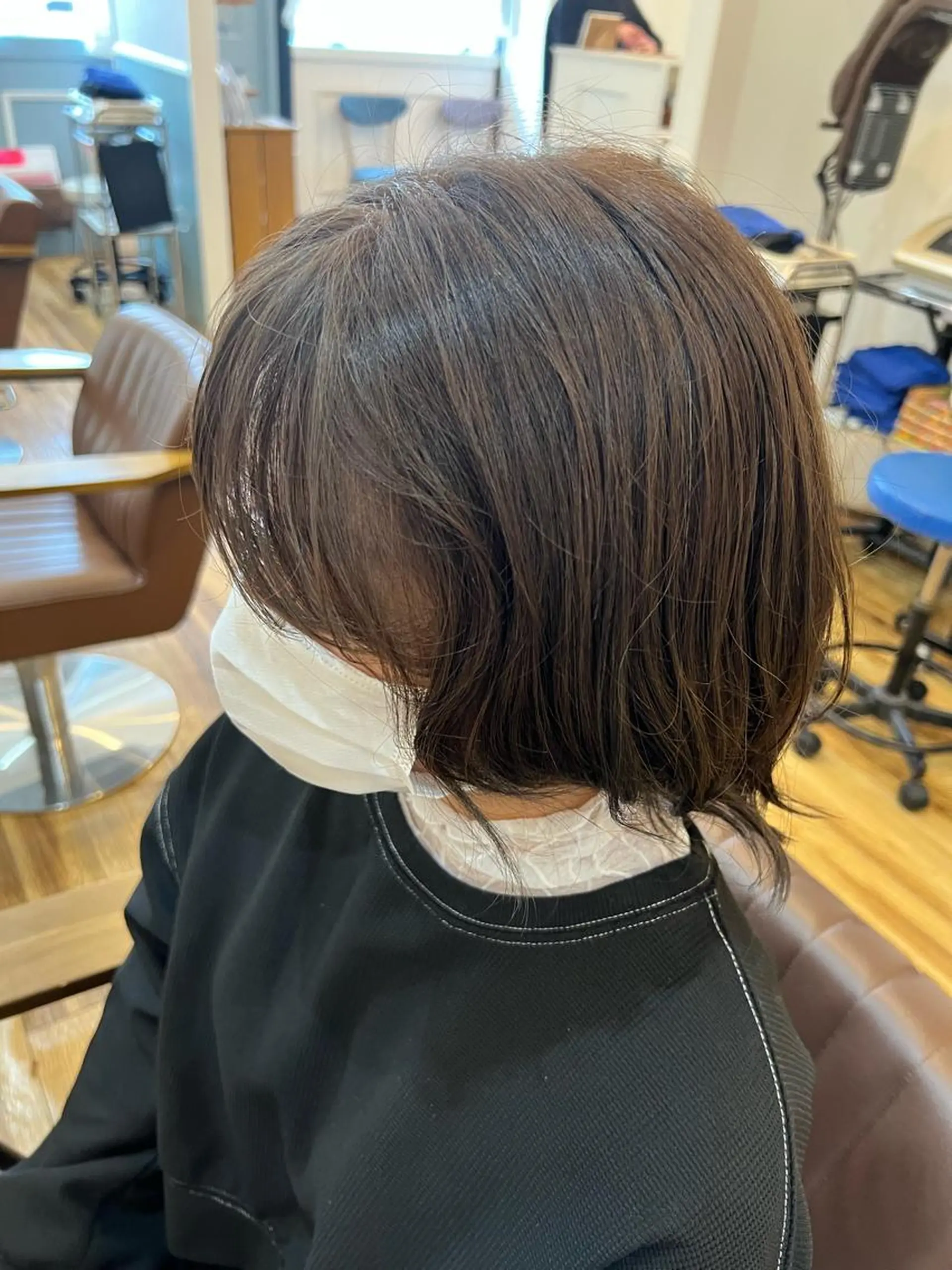 ミディアム カラー アッシュ アッシュブラウン ブラウンカラー 美容室Class所属・🐰ハイトーンカラー 畠山　渡🐰のヘアスタイル