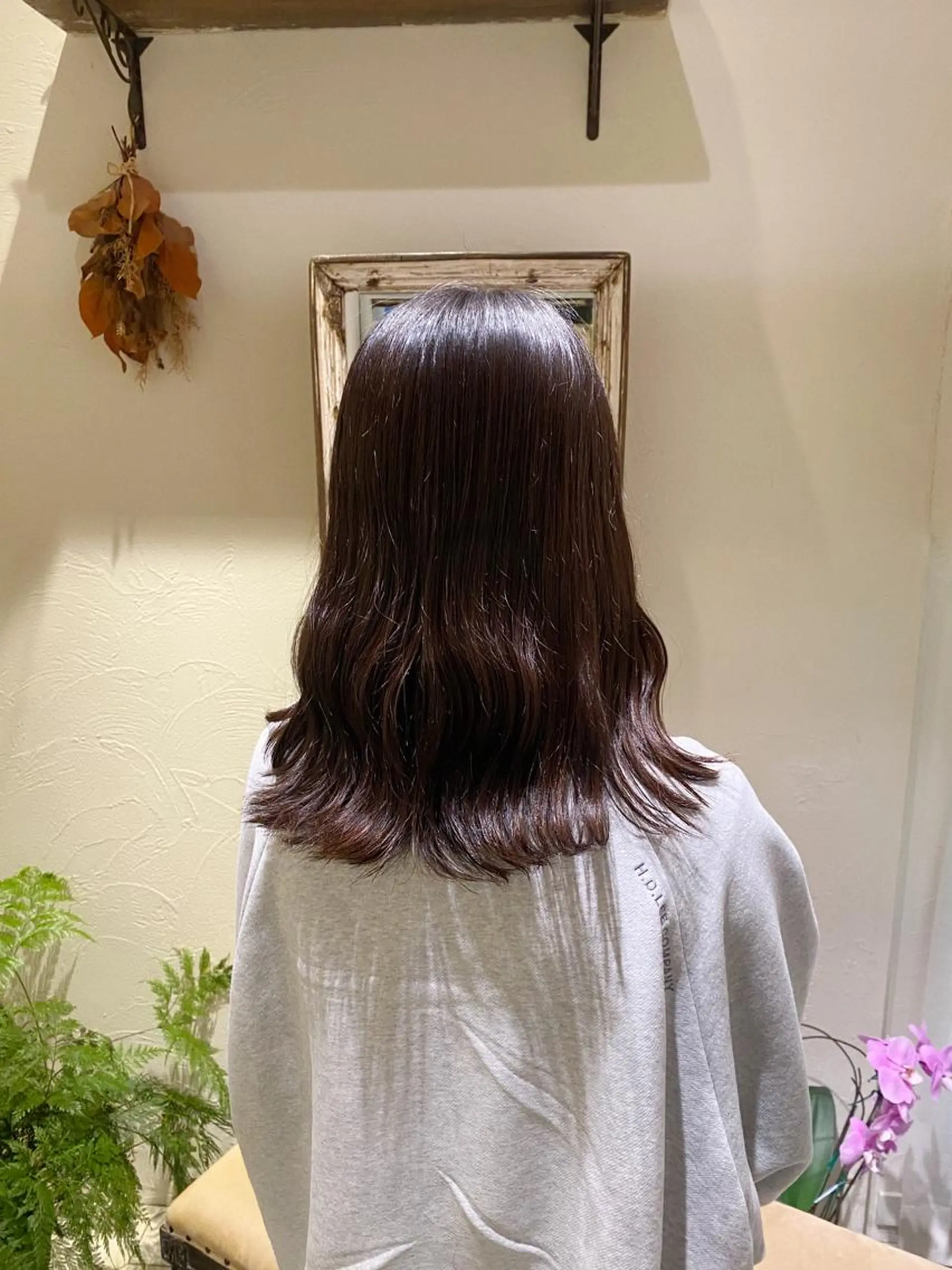 セミロング 艶カラー/ 縮毛矯正 /   タキダのヘアスタイル