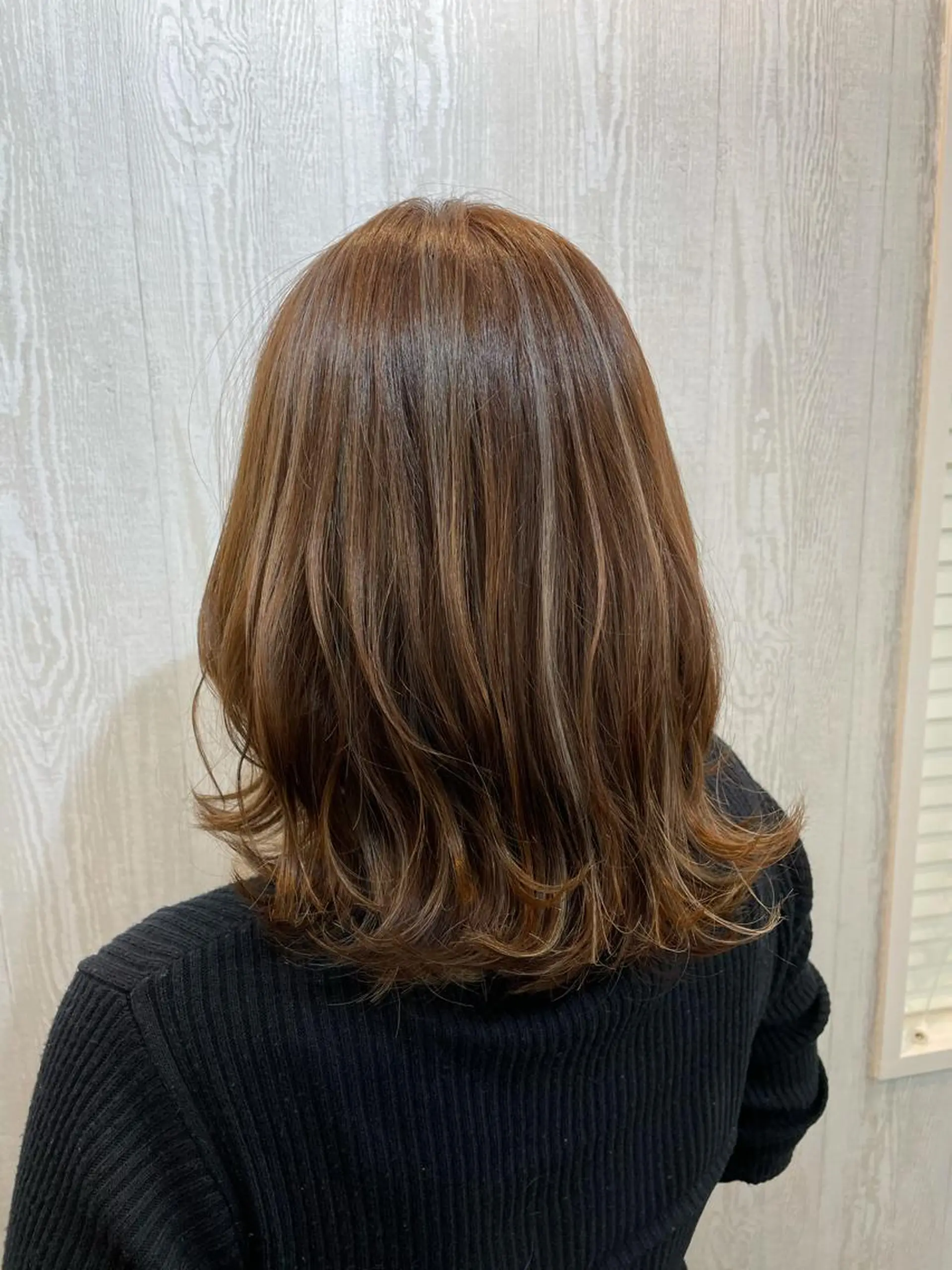 ミディアム カラー ハイライトカラー ハイライト カット ヘアカラー トリートメント TELA HAIR 守谷のヘアスタイル