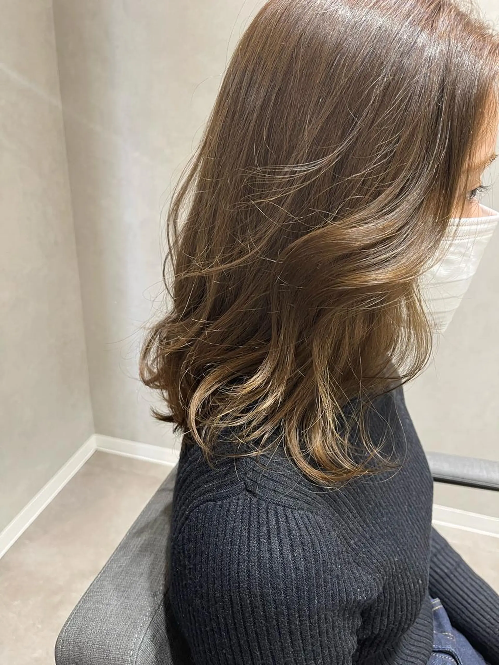 ミディアム カット ヘアカラー トリートメント TELA HAIR所属・長谷川 千尋のヘアスタイル