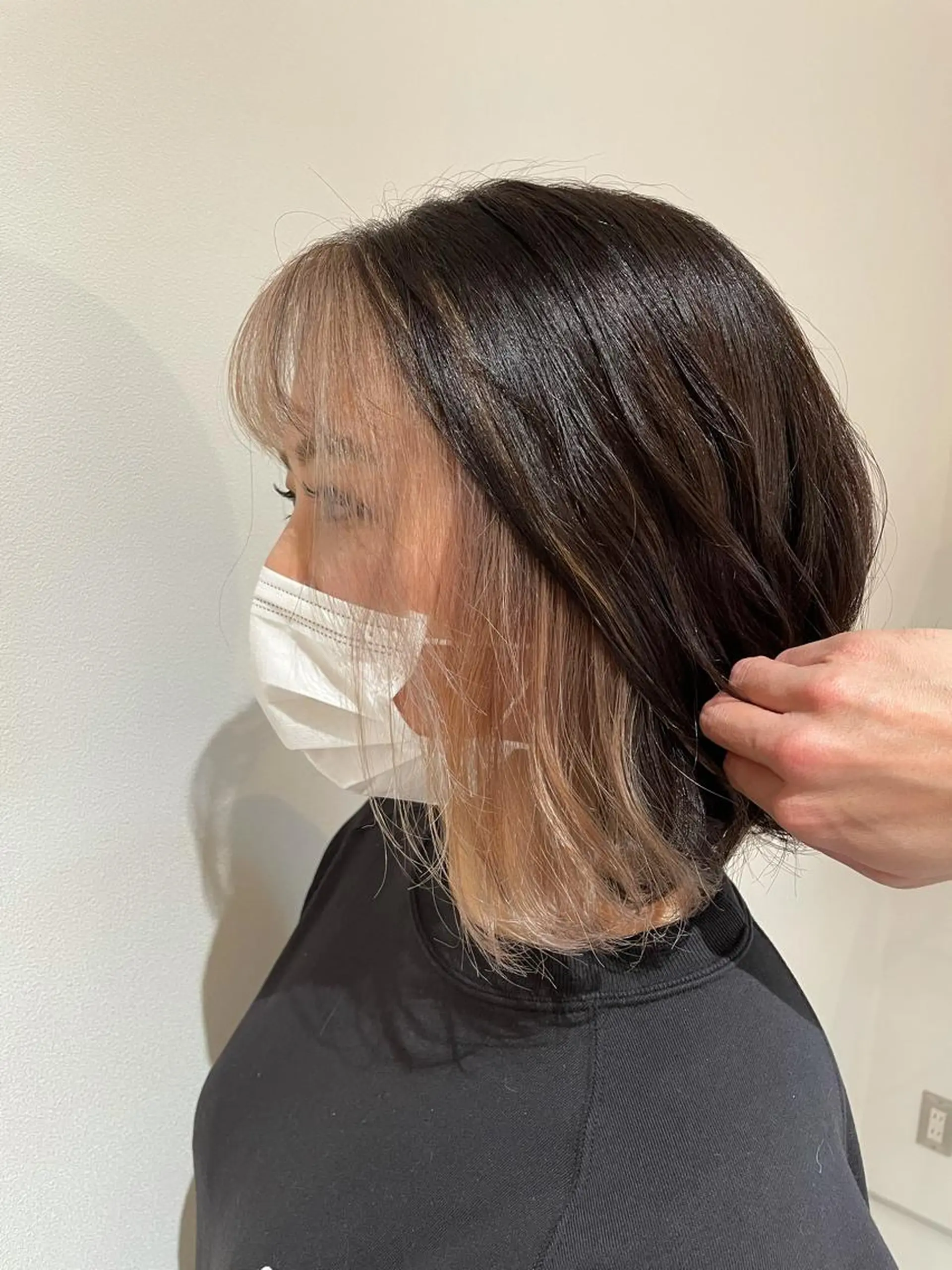 ミディアム カラー ベージュカラー ヘアカラー トリートメント RUBEUS【ルベウス】所属・✨艶々カラー🎨 杉本賢人のヘアスタイル