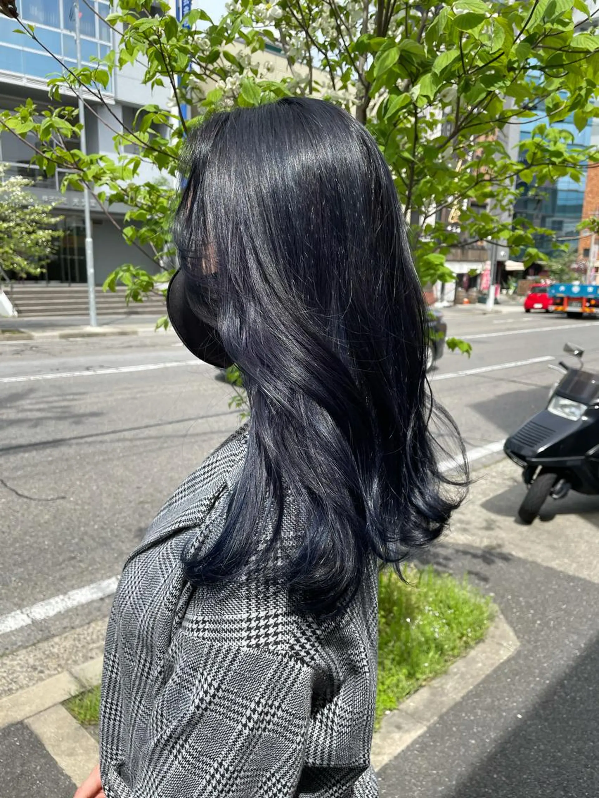 セミロング ヘアカラー 最新韓国本場ヘア 🇰🇷榎本明日香のヘアスタイル