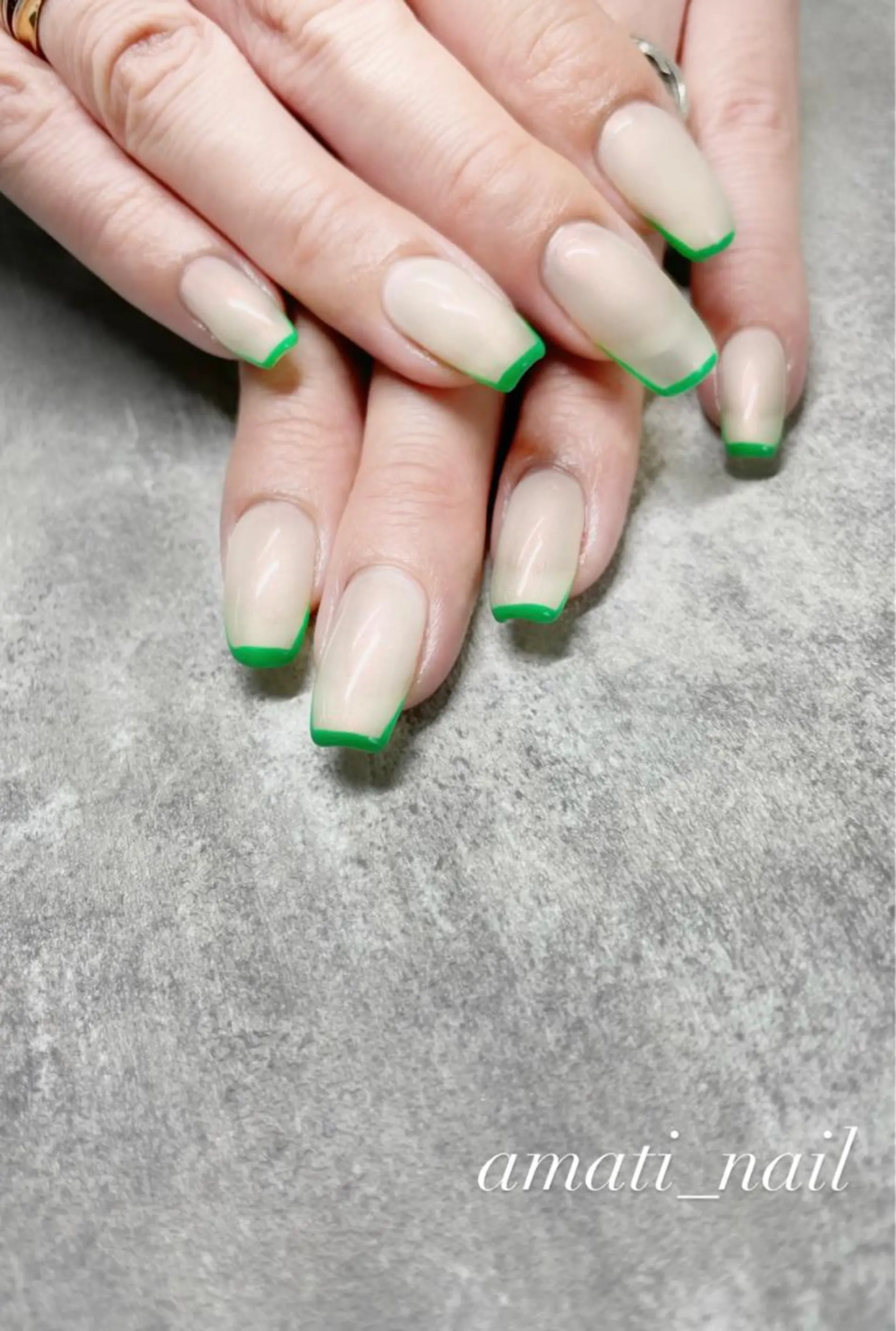 ネイル フレンチネイル ミラーネイル ニュアンスネイル ワンカラーネイル 春ネイル ハンドネイル amati_nail TAKAKOのネイルデザイン