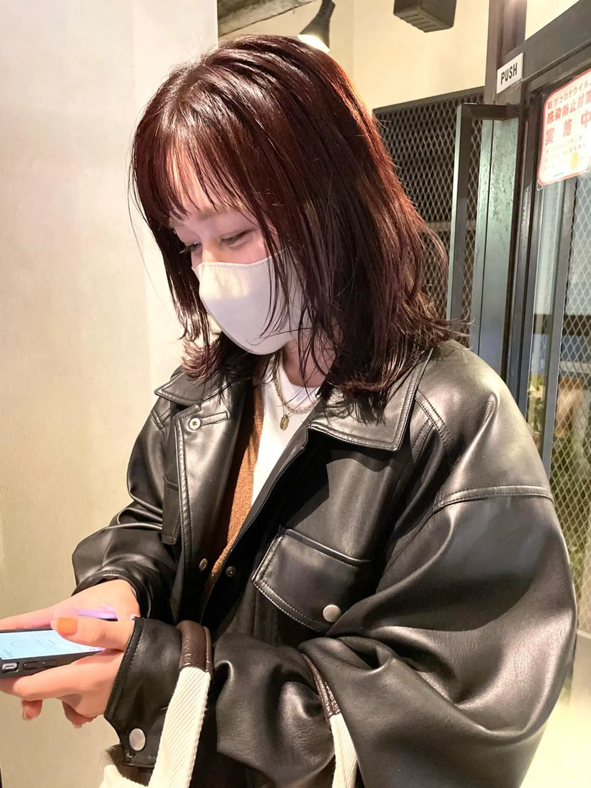 ミディアム カラー メンズヘア/レイヤー /ボブ山内春輝のヘアスタイル