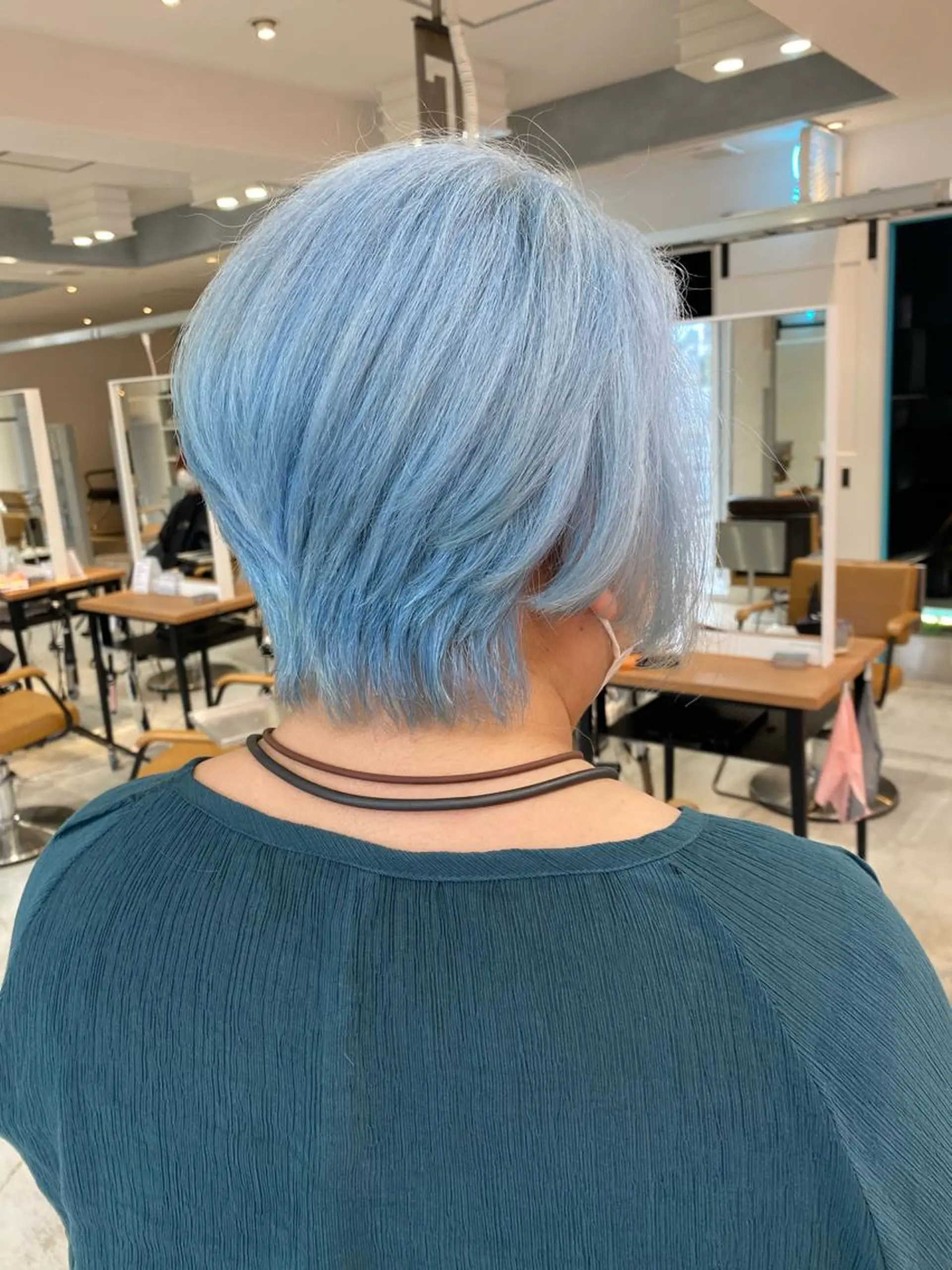 ショート カラー バレイヤージュ ブリーチ ケアブリーチ ダブルカラー ハイライトカラー welring hair salon所属・welring hair salonのヘアスタイル