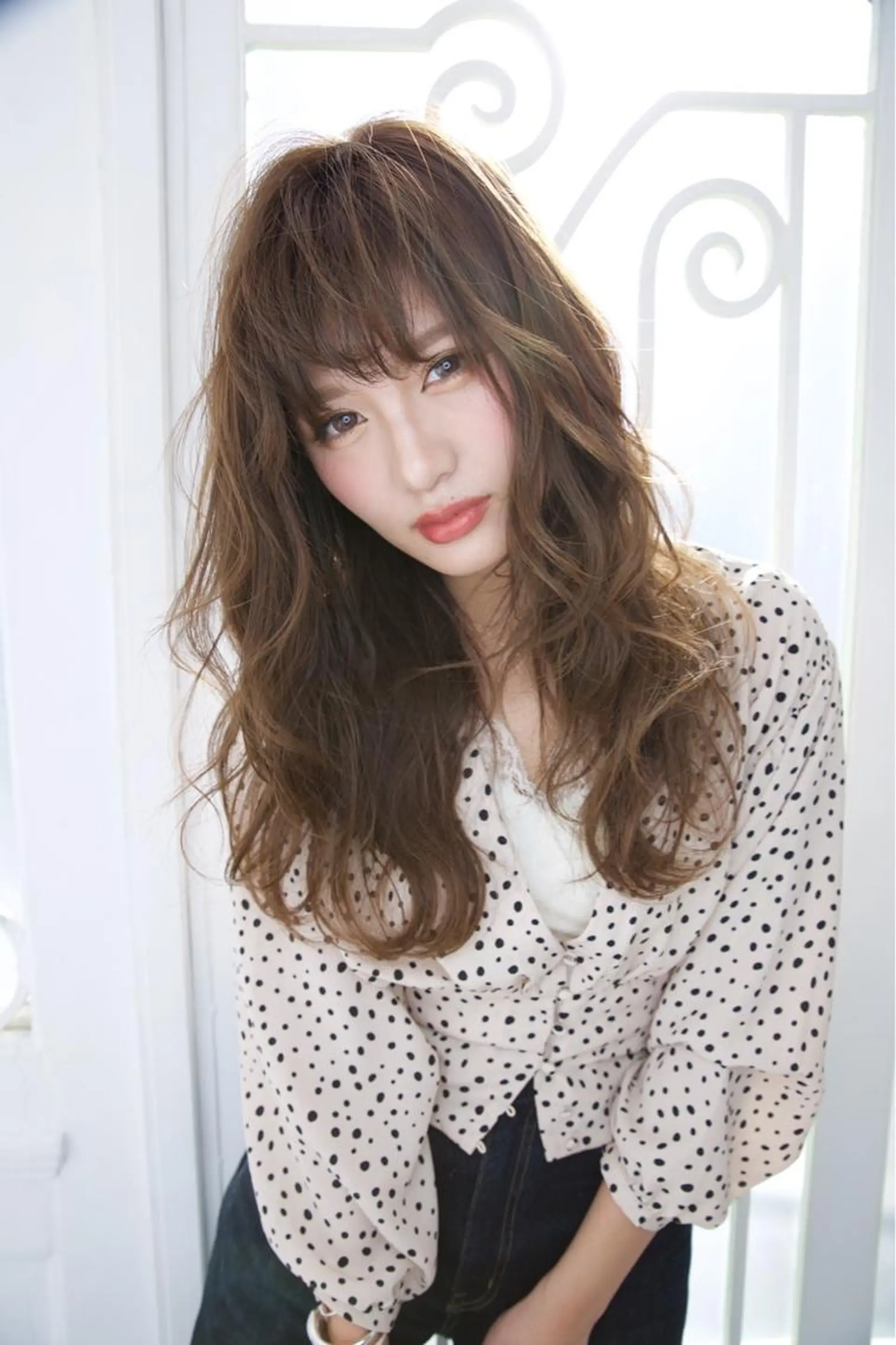 ロング カット パーマ ヘアカラー ソムリエ 認定者/山城慶伍のヘアスタイル
