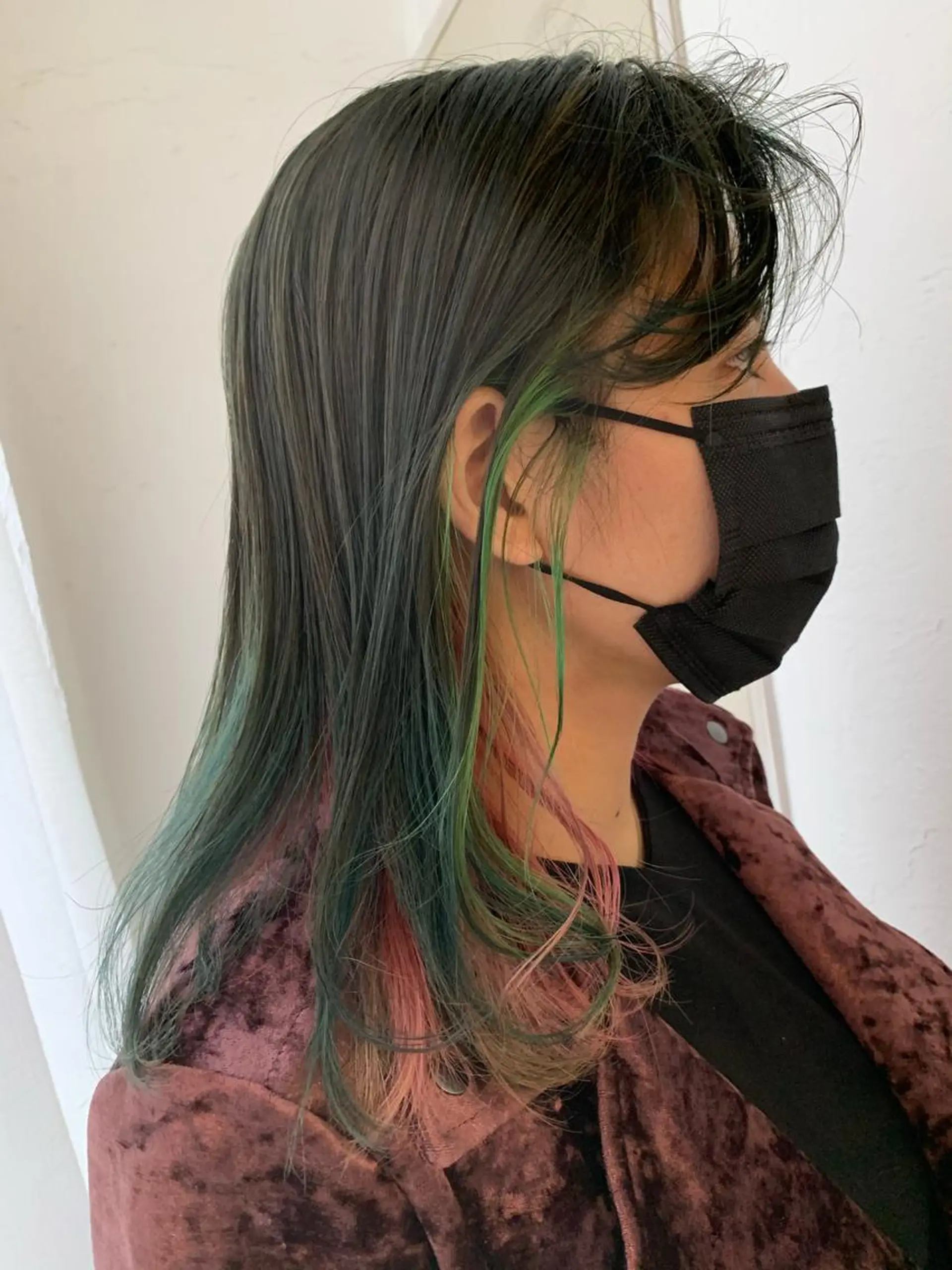 セミロング カラー カット ヘアカラー fio マナミのヘアスタイル