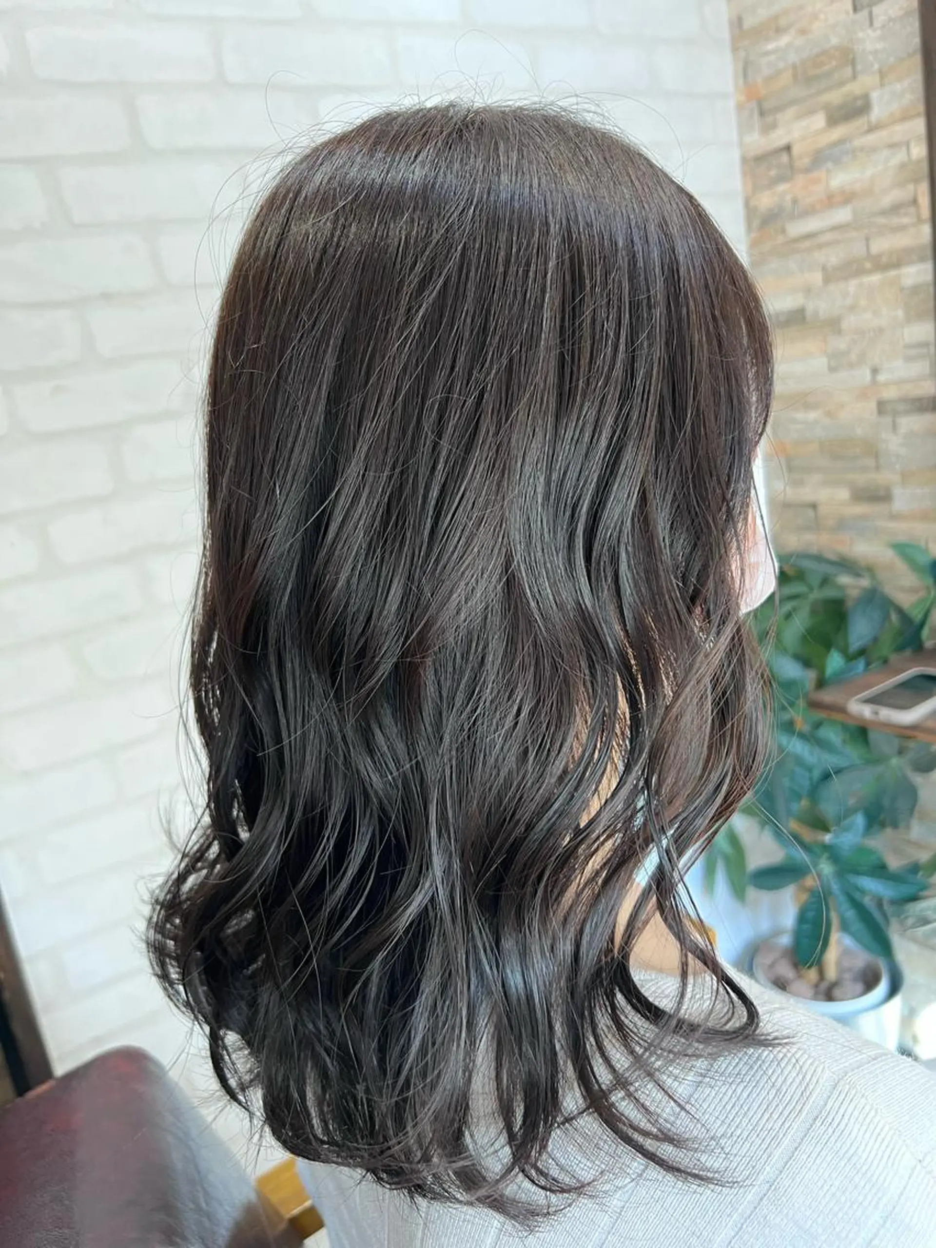 ロング アッシュ アッシュグレー アッシュグレージュ カット ヘアカラー 川村 昌広のヘアスタイル