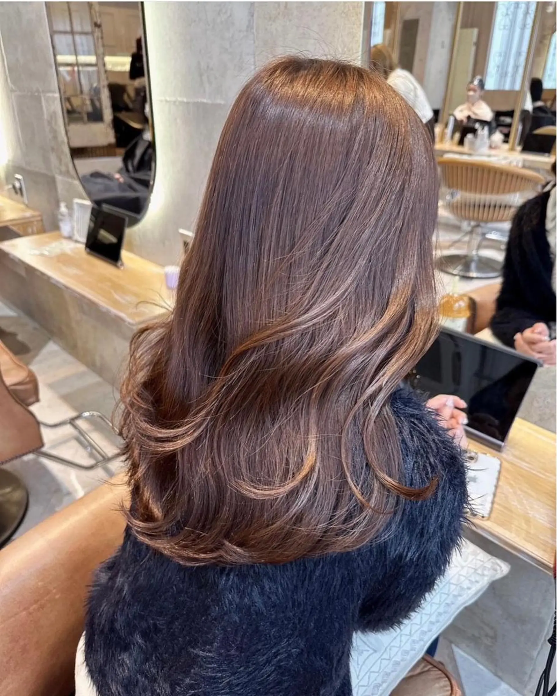 ロング カラー カット ヘアカラー トリートメント レイヤーカット/ 顔周り 五島巨幹のヘアスタイル