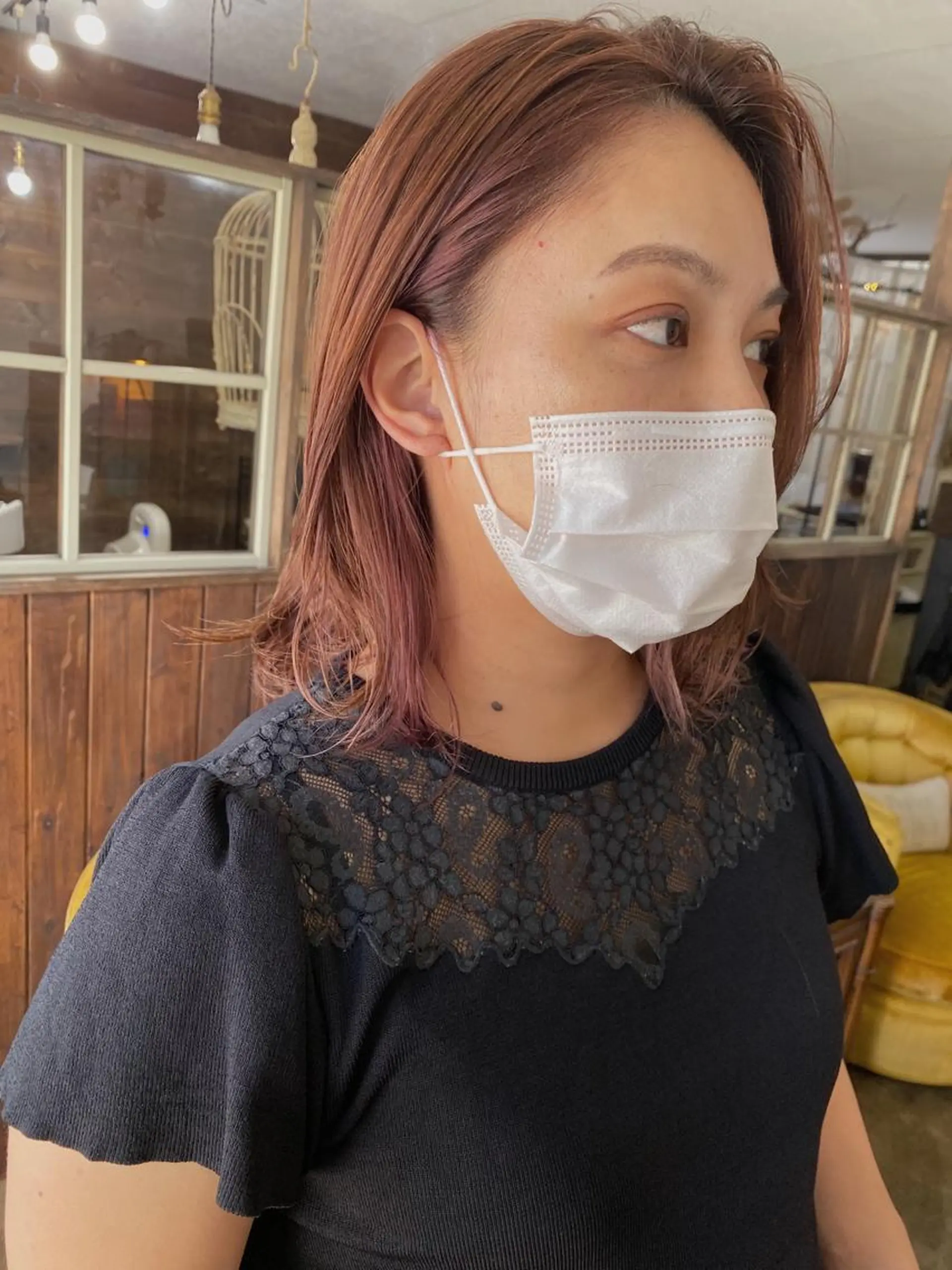 ミディアム カラー ヘアカラー 艶カラー🫧 MOMOYOのヘアスタイル