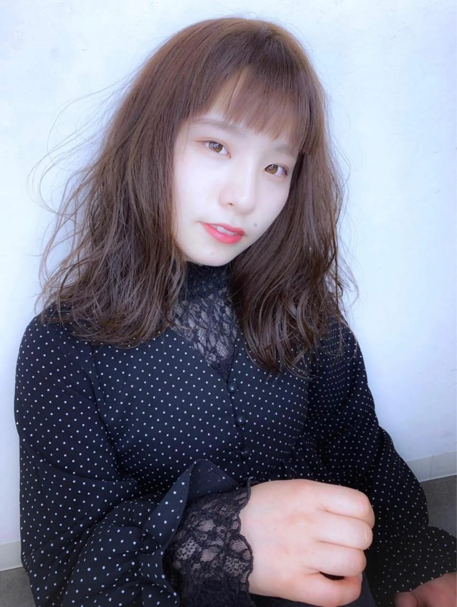 ミディアム カラー パーマ LUXBE  HAKATA博多バスターミナル店所属・Luxbe hakataのヘアスタイル