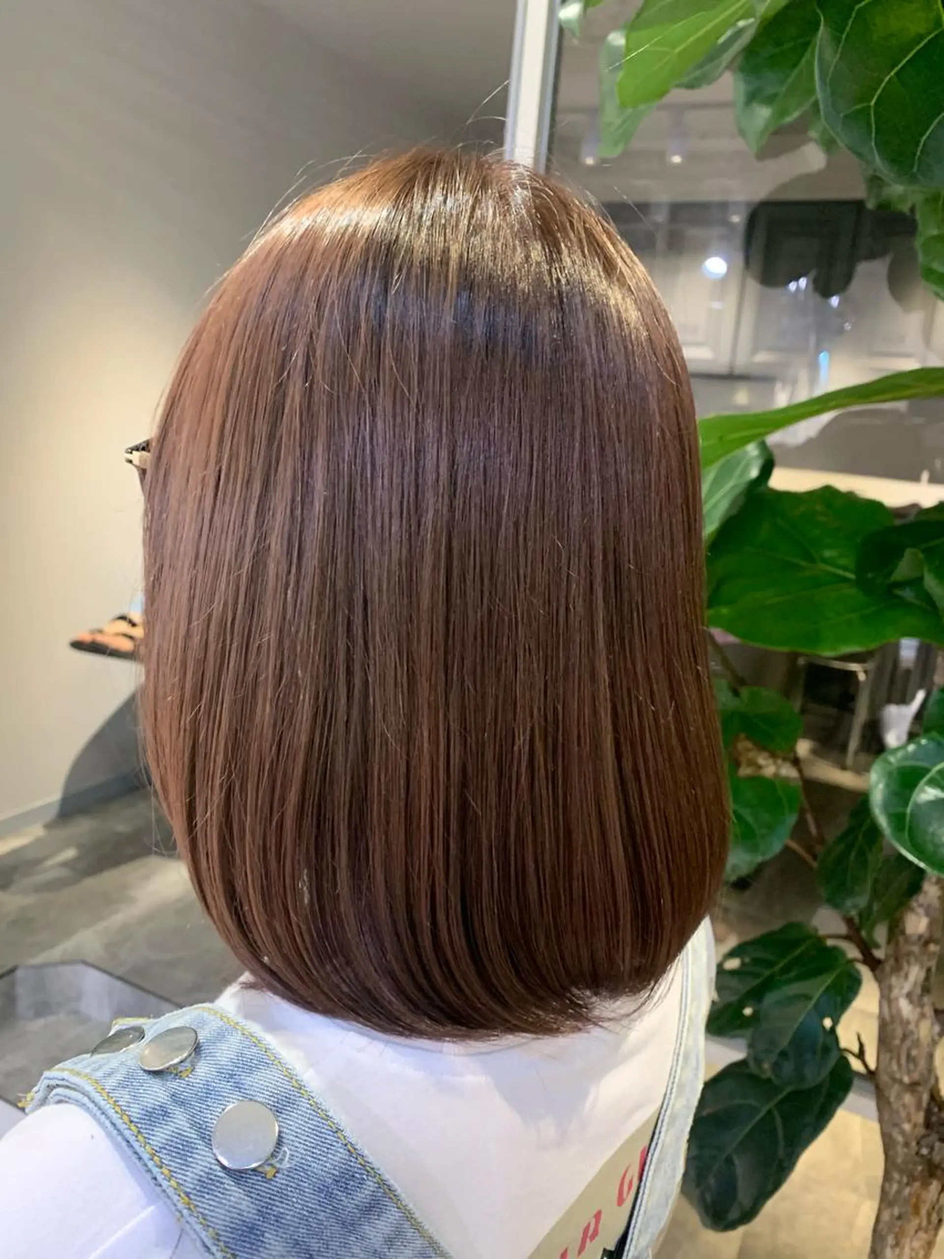 ミディアム カラー ベージュカラー ピンクカラー ピンクベージュ 鈴木 真司のヘアスタイル
