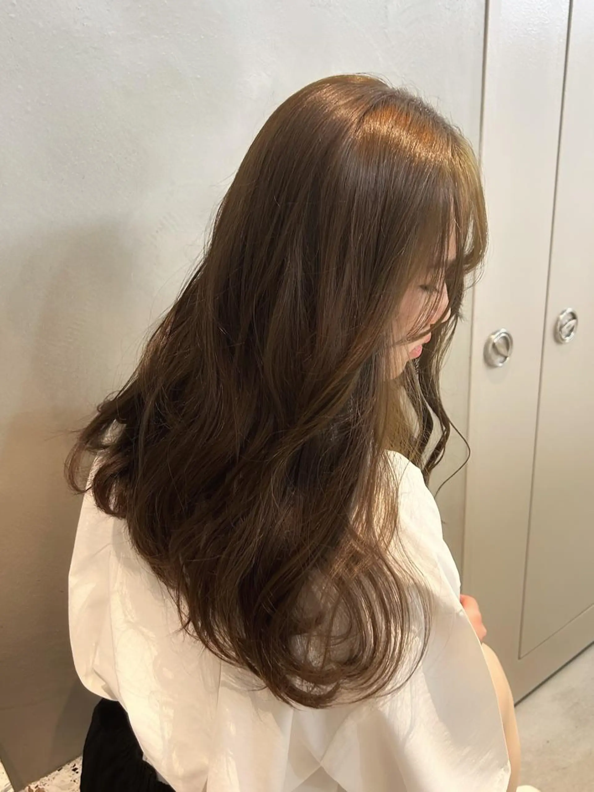 ロング カラー 韓国girly hikariのヘアスタイル