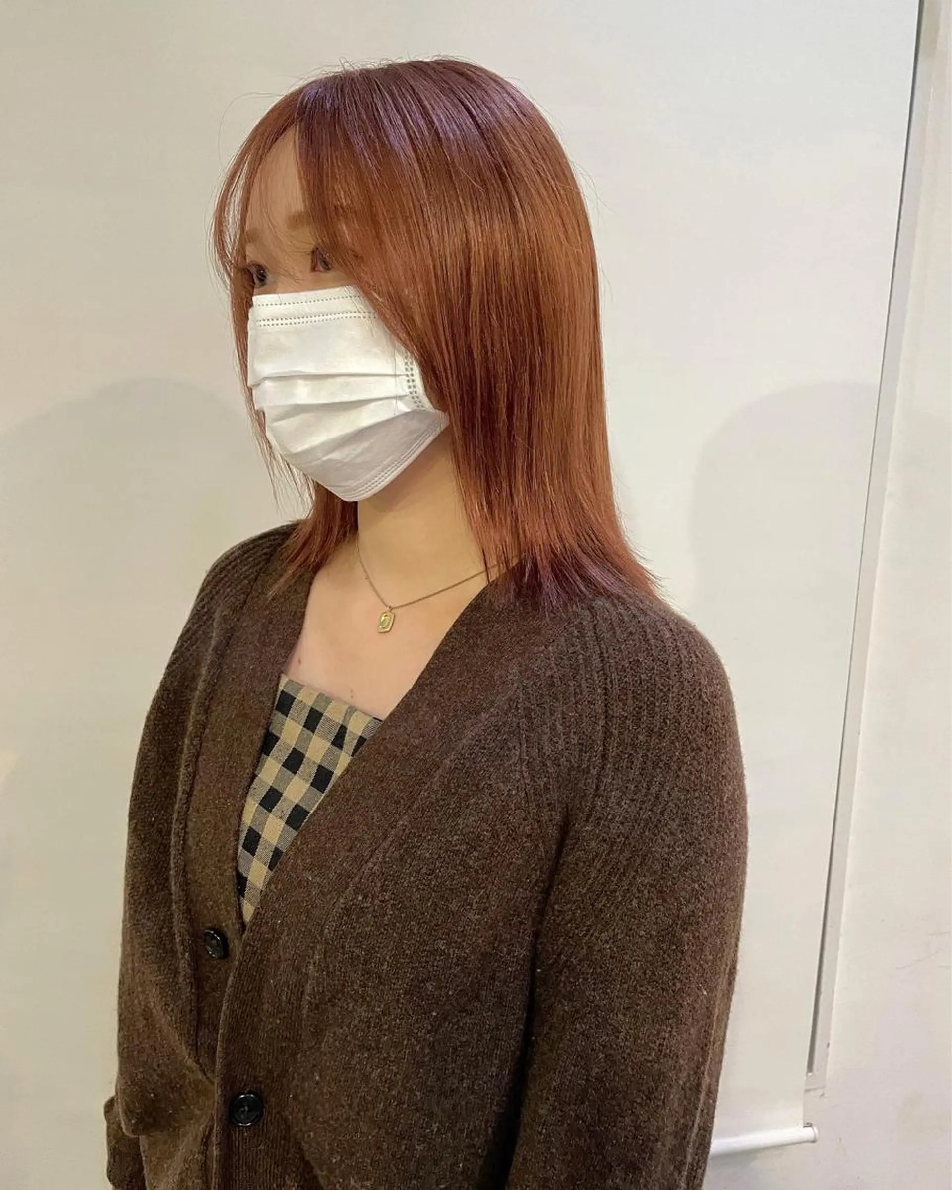 ミディアム カラー silo所属・silo MOKA 顔周りカット🦦のヘアスタイル