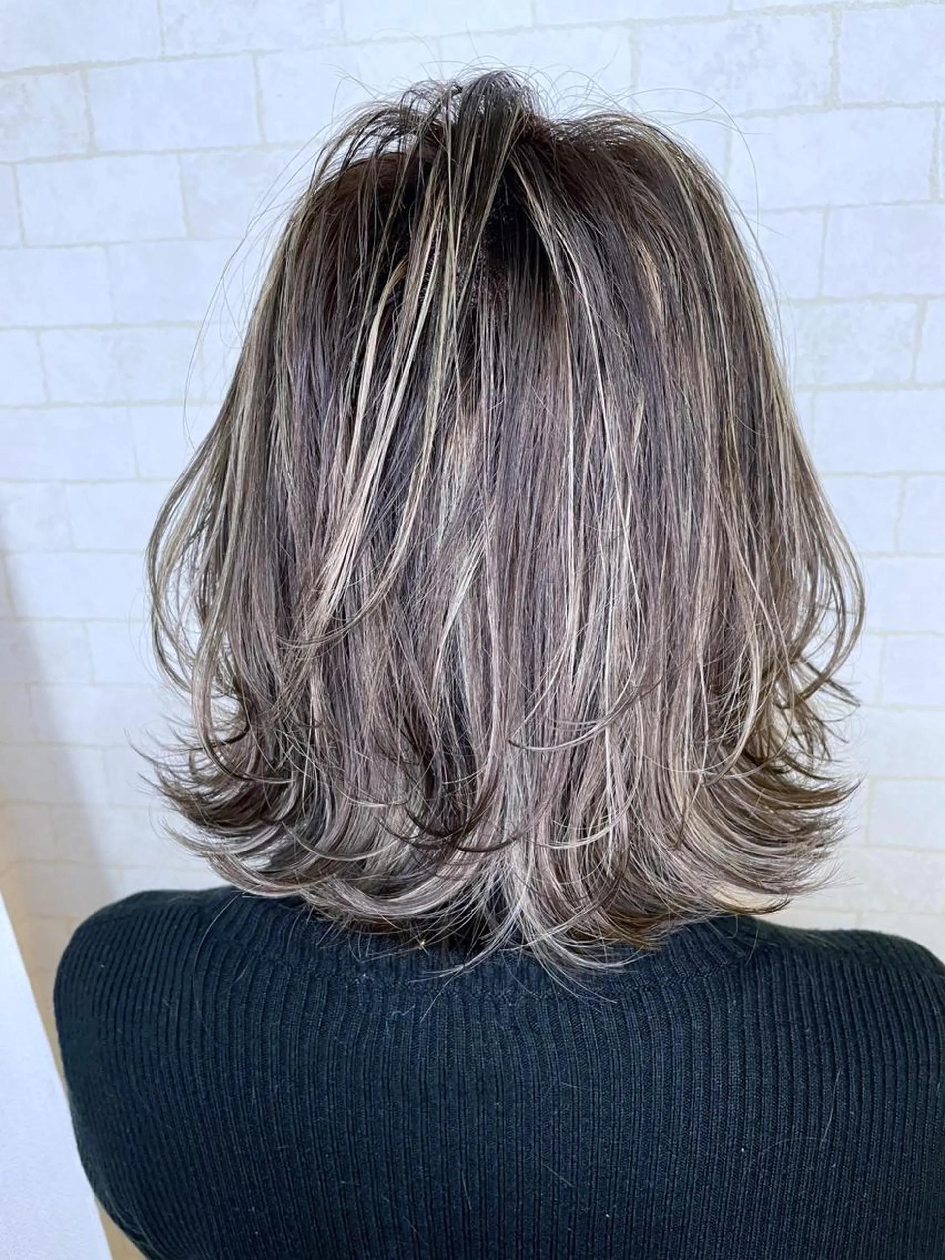 ミディアム カラー 神野 雅樹のヘアスタイル