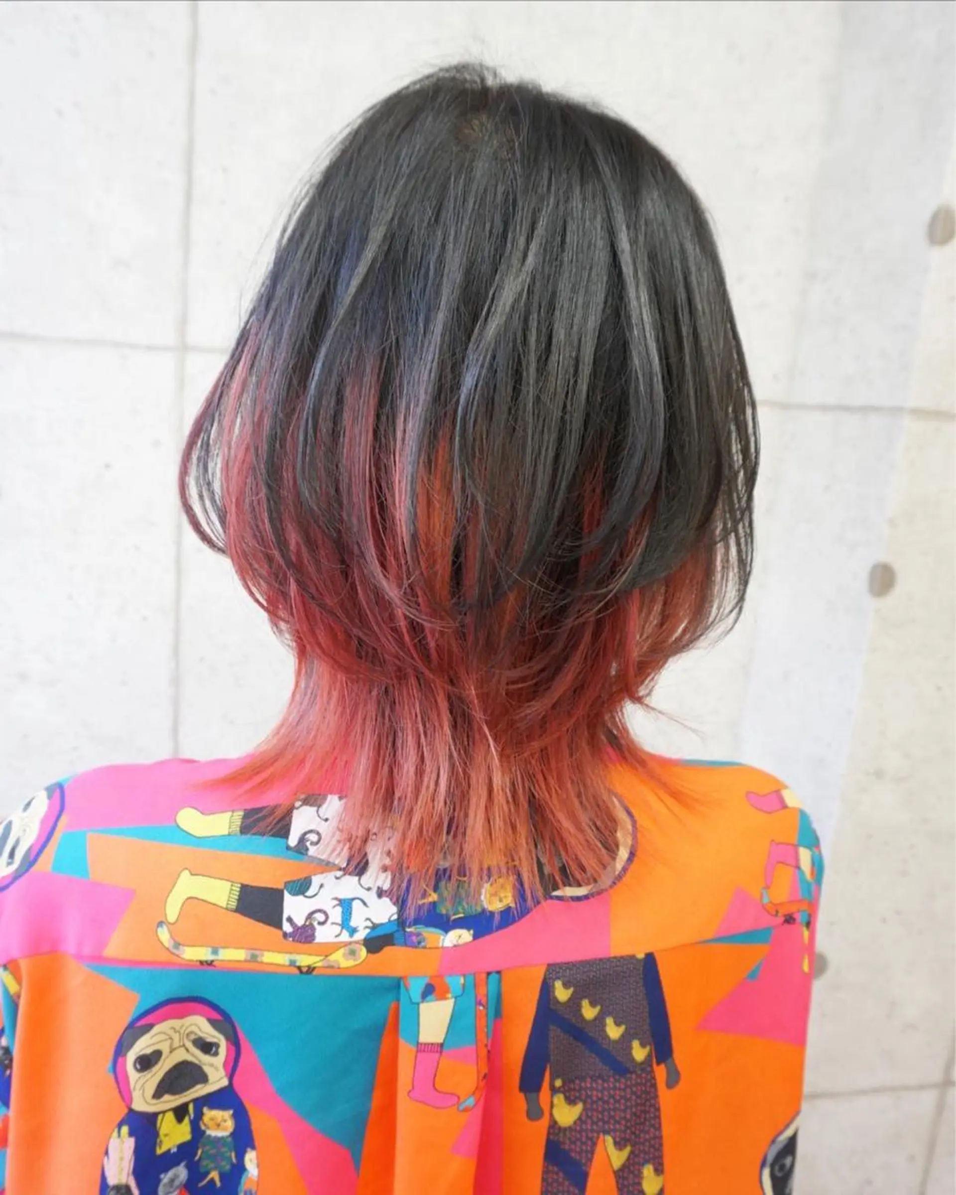 ミディアム ボブ ウルフカット ウルフボブ hair teria ryu 大塚のヘアスタイル